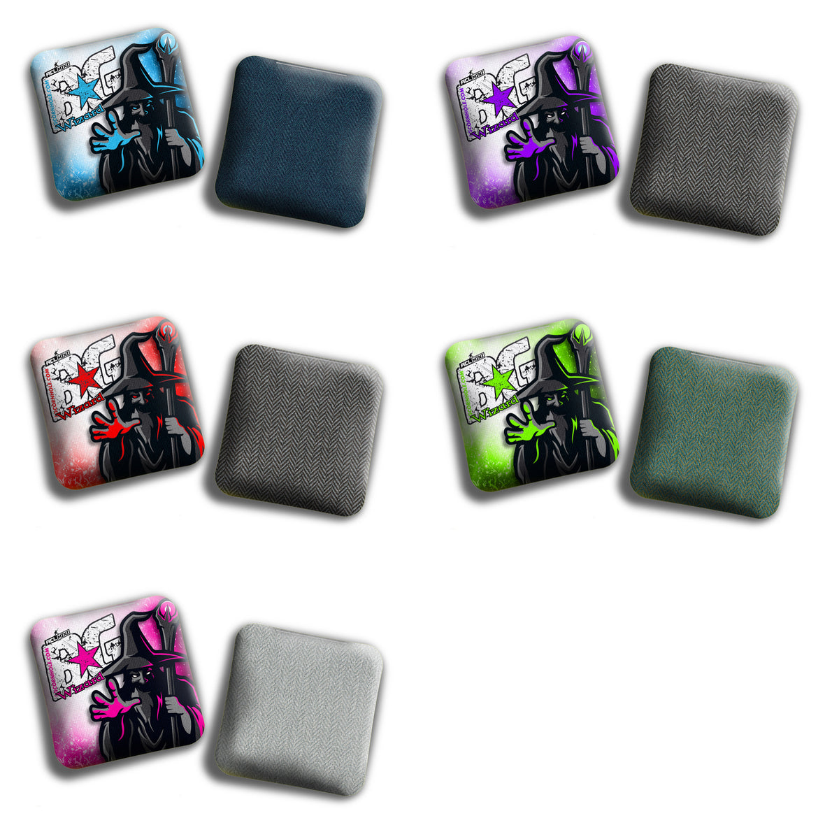 2024 BG Wizard 4" Mini Cornhole Bags “OG WIZARD” Set of 4 Bags BG