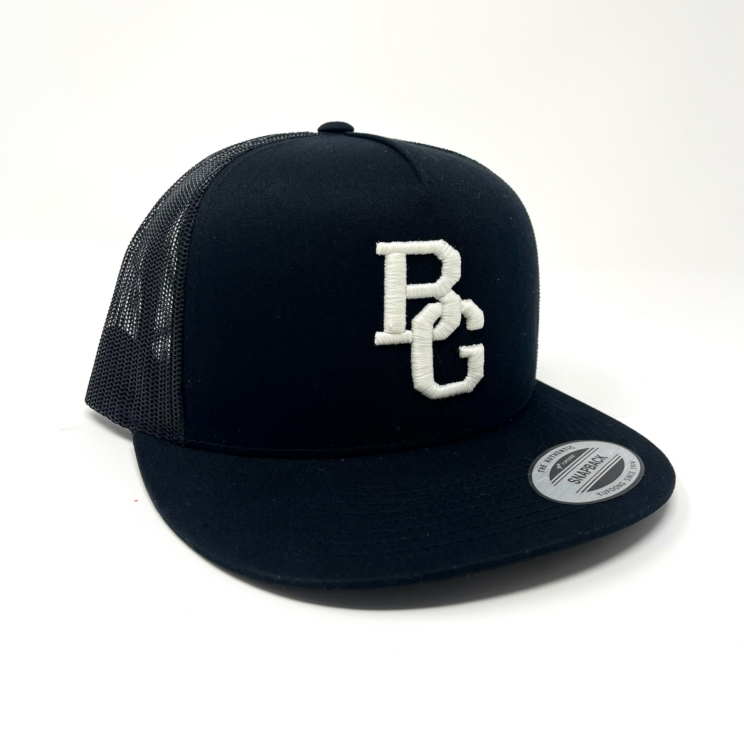 GLOW BG Logo Trucker Hat - YUPOONG