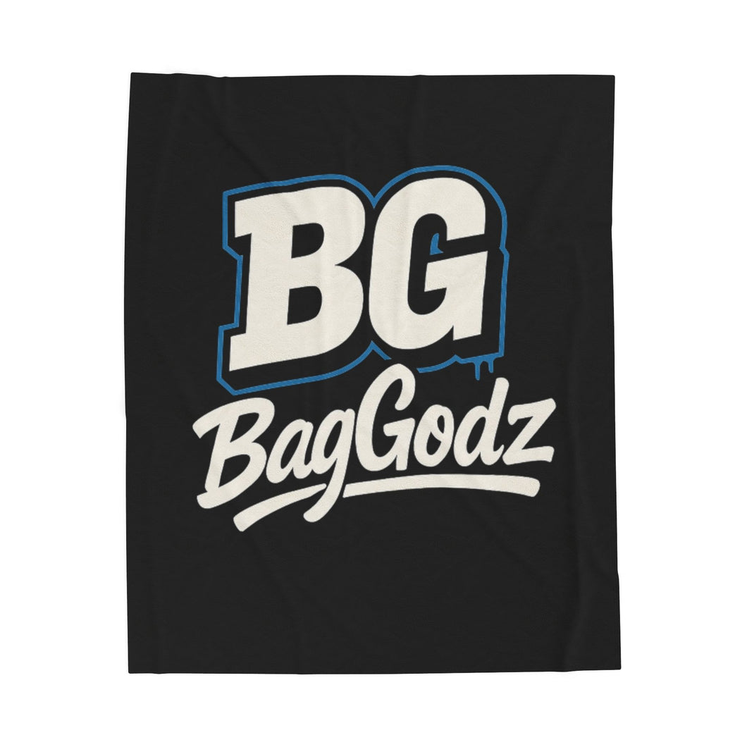 Blue outline BG Logo blanket