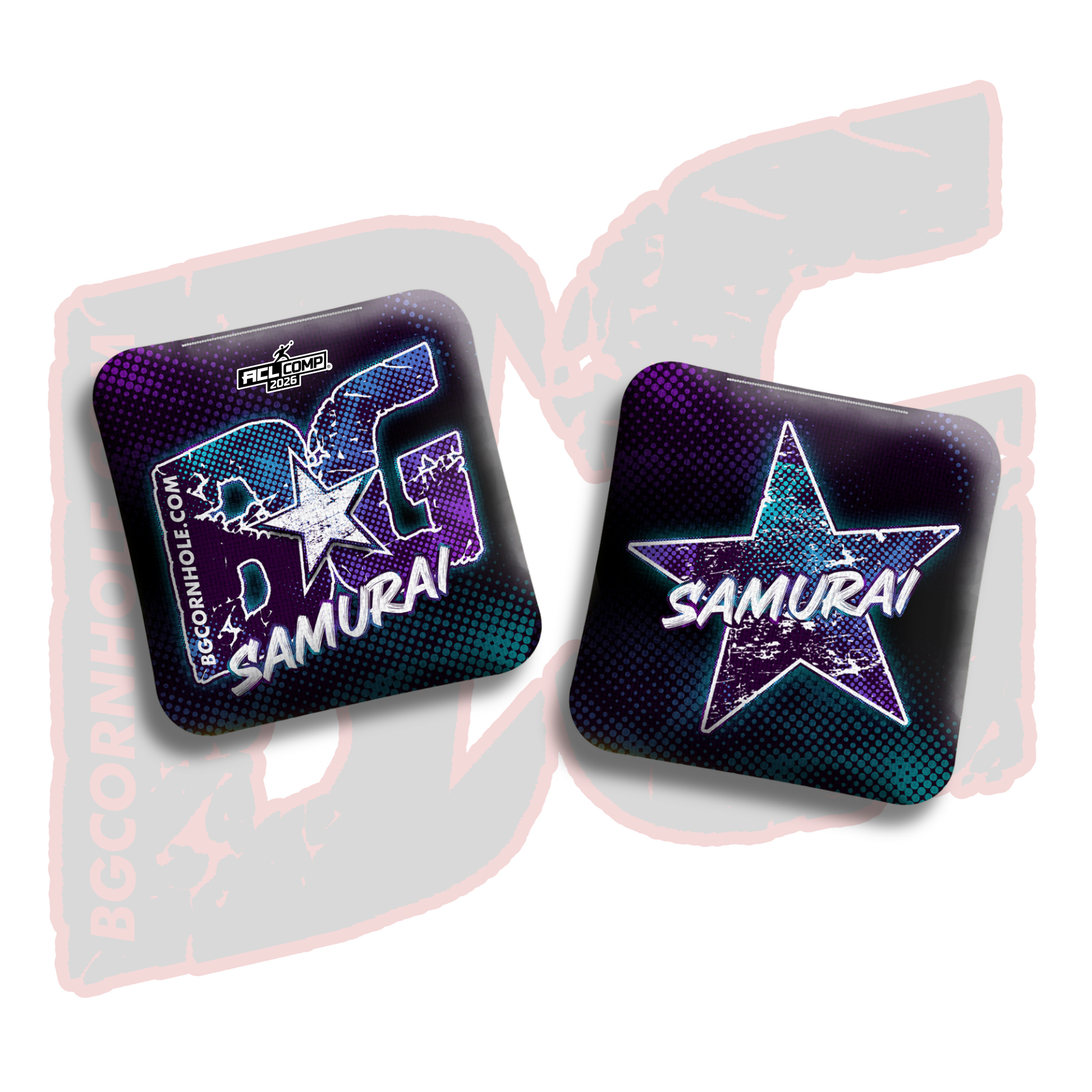 2026 BG Comp Samurai - "Nebula" - ACL Comp Stamped Cornhole Bags - SET OF 4 BAGS