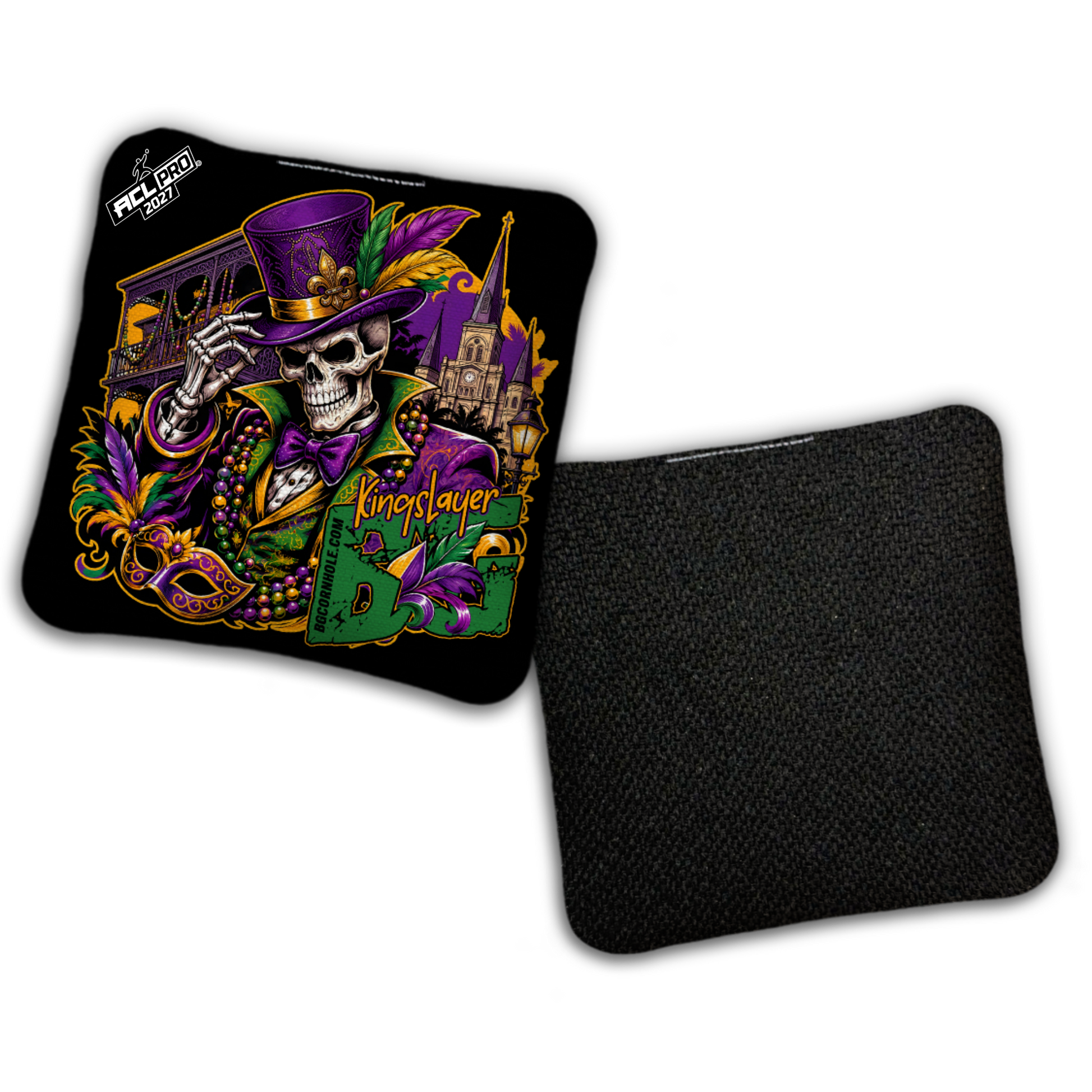2027 BG "BOURBON STREET" - ACL Pro Stamped Cornhole Bags - SET OF 4 BAGS