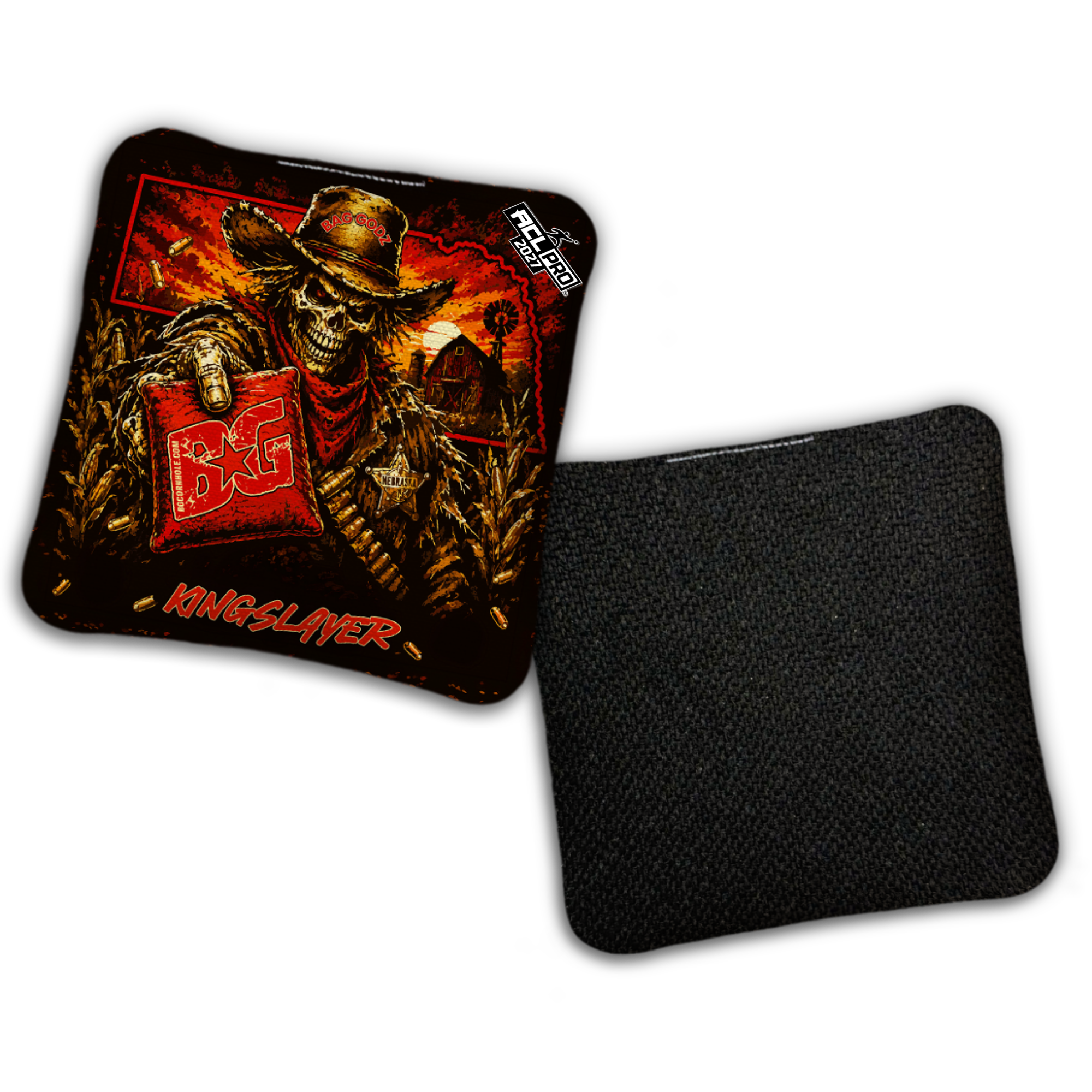 2027 BG Multiple Bag Models "Cornhole Outlaw" - ACL Pro Stamped Cornhole Bags - SET OF 4 BAGS