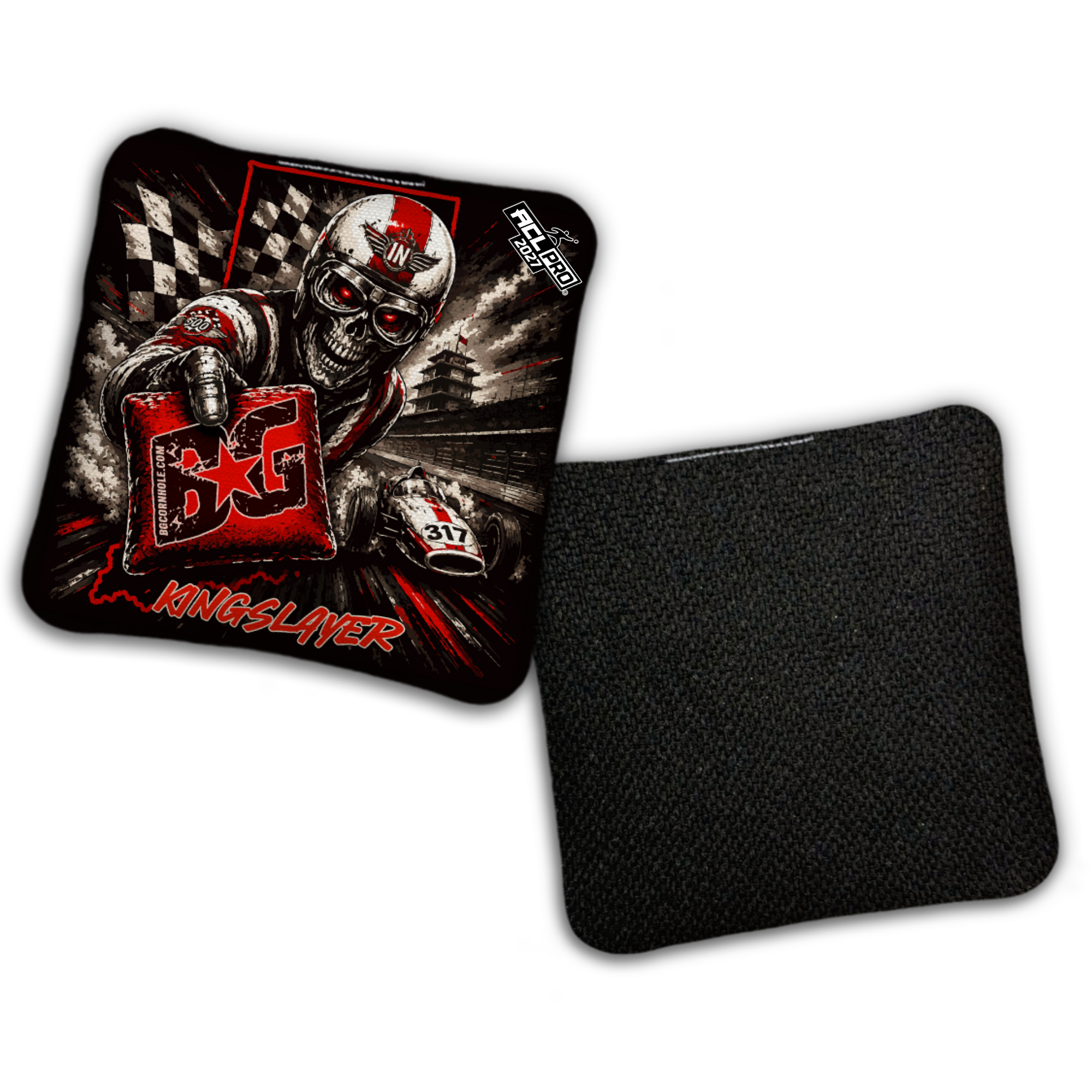 2027 BG Multiple Bag Models "Speed Demon" - ACL Pro Stamped Cornhole Bags - SET OF 4 BAGS