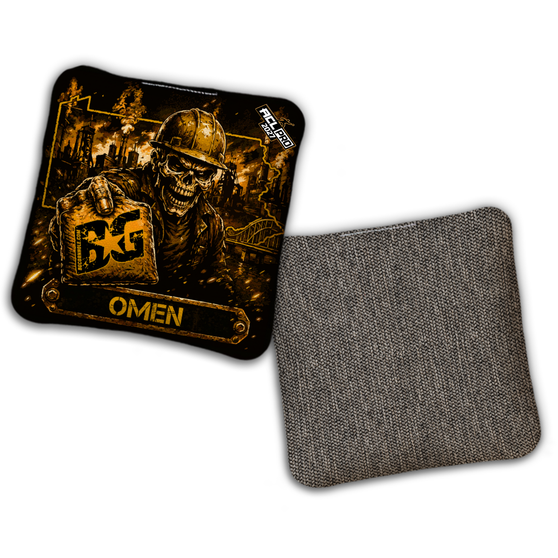 2027 BG Multiple Bag Models "Steel City Savage" - ACL Pro Stamped Cornhole Bags - SET OF 4 BAGS