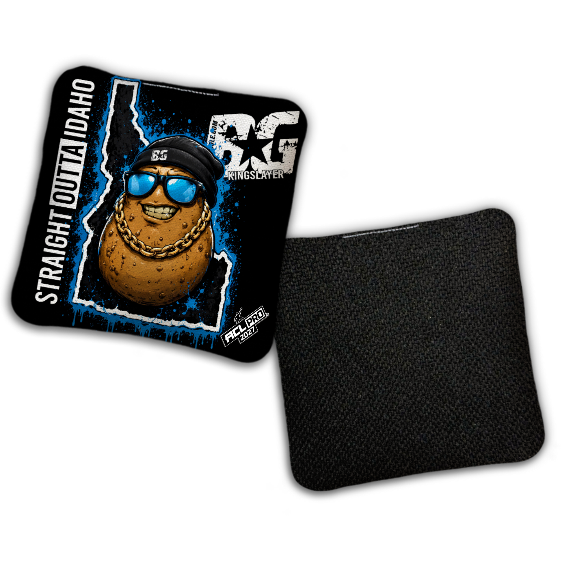 2027 BG Multiple Bag Models "Straight Outta Idaho" - ACL Pro Stamped Cornhole Bags - SET OF 4 BAGS