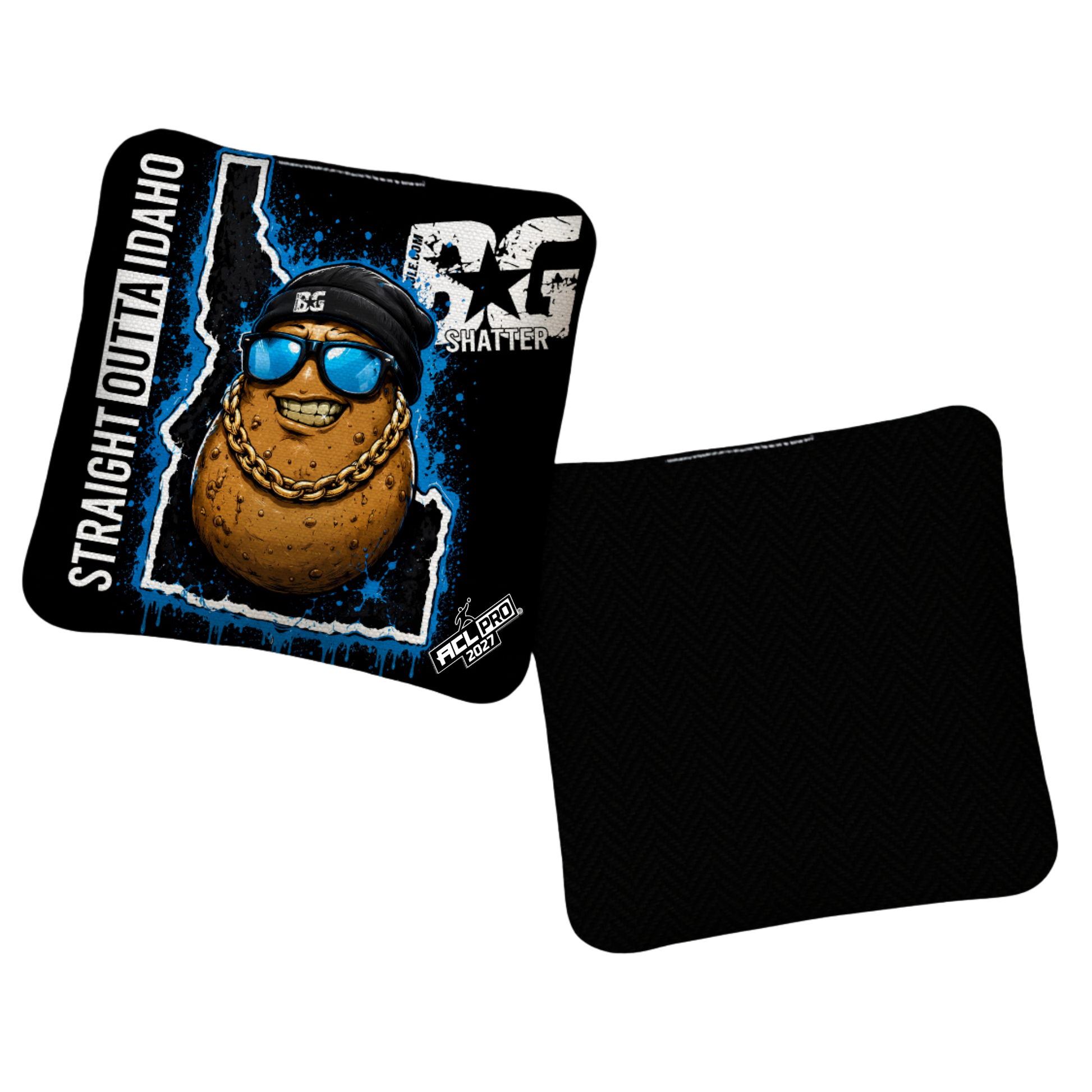 2027 BG Multiple Bag Models "Straight Outta Idaho" - ACL Pro Stamped Cornhole Bags - SET OF 4 BAGS
