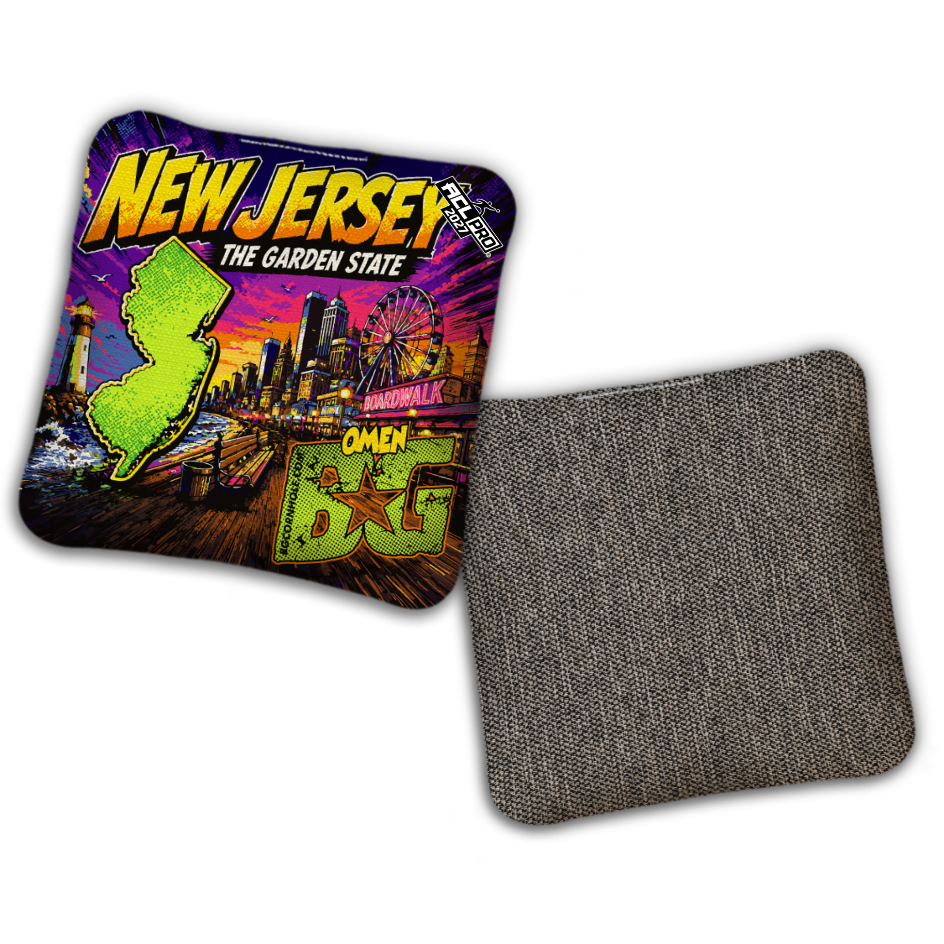 2027 BG Multiple Bag Models "THE GARDEN STATE NJ" - ACL Pro Stamped Cornhole Bags - SET OF 4 BAGS