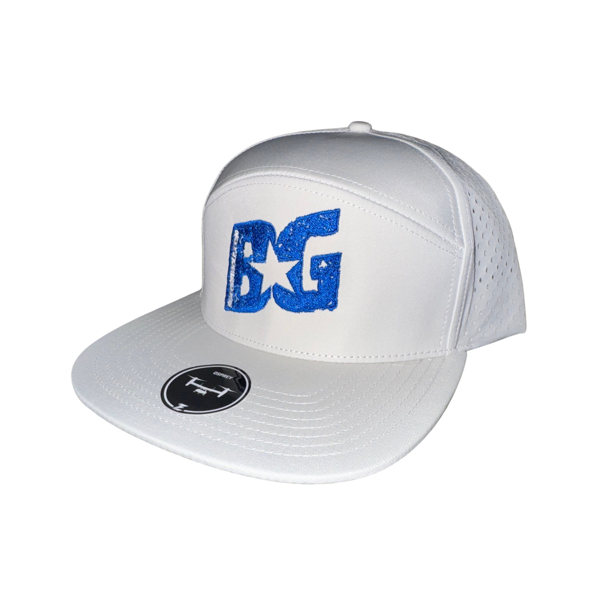 Creme BG Zapped Osprey 7 Panel Hat