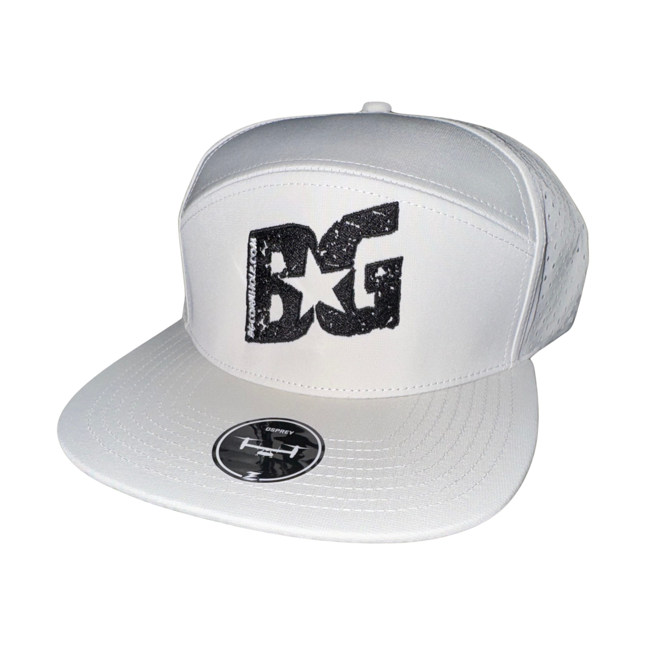 Creme BG Zapped Osprey 7 Panel Hat