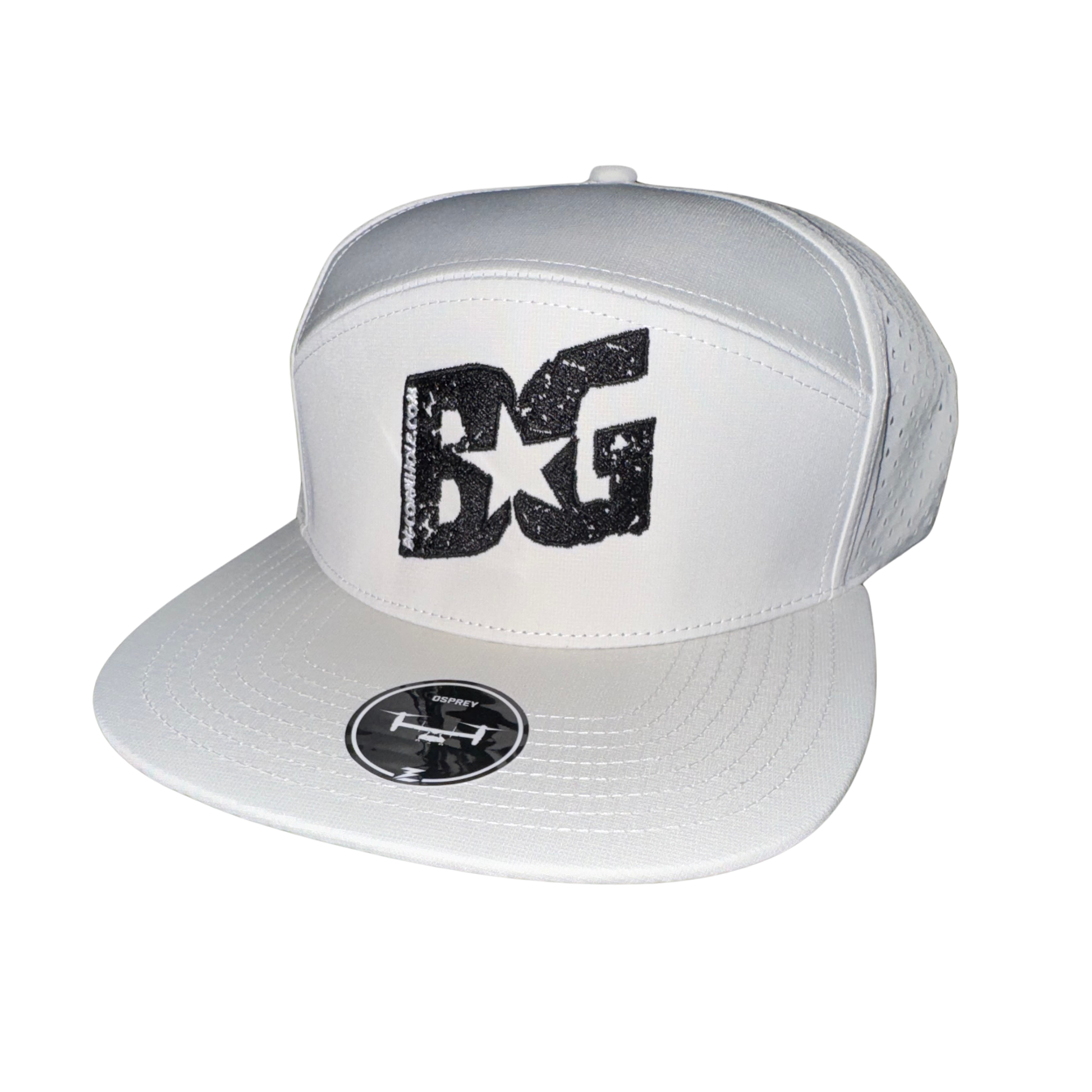 Creme BG Zapped Osprey 7 Panel Hat