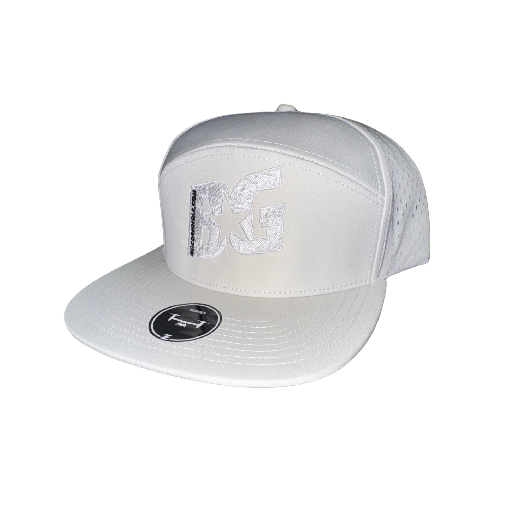 Creme BG Zapped Osprey 7 Panel Hat