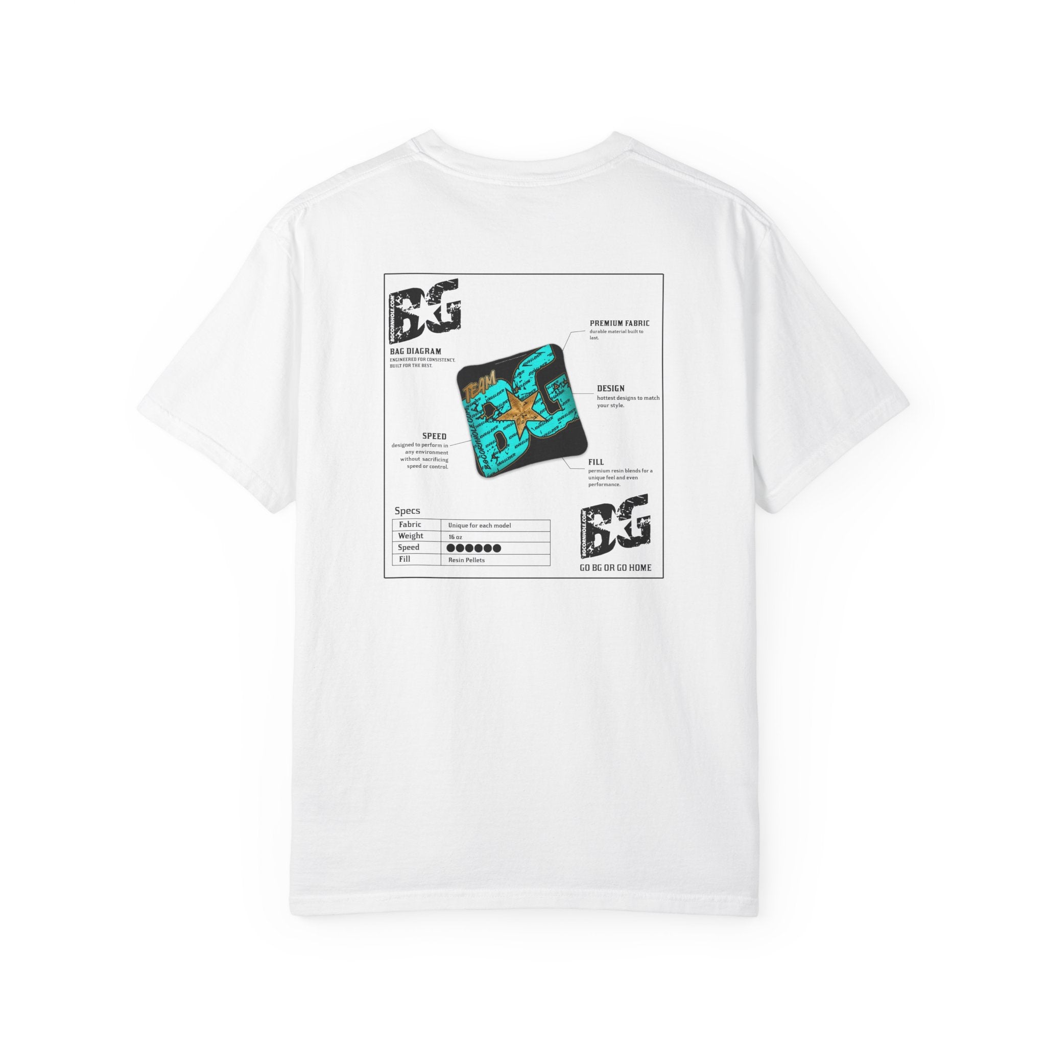 Bag Diagram Unisex Comfort Colors T-shirt - Multiple Colors