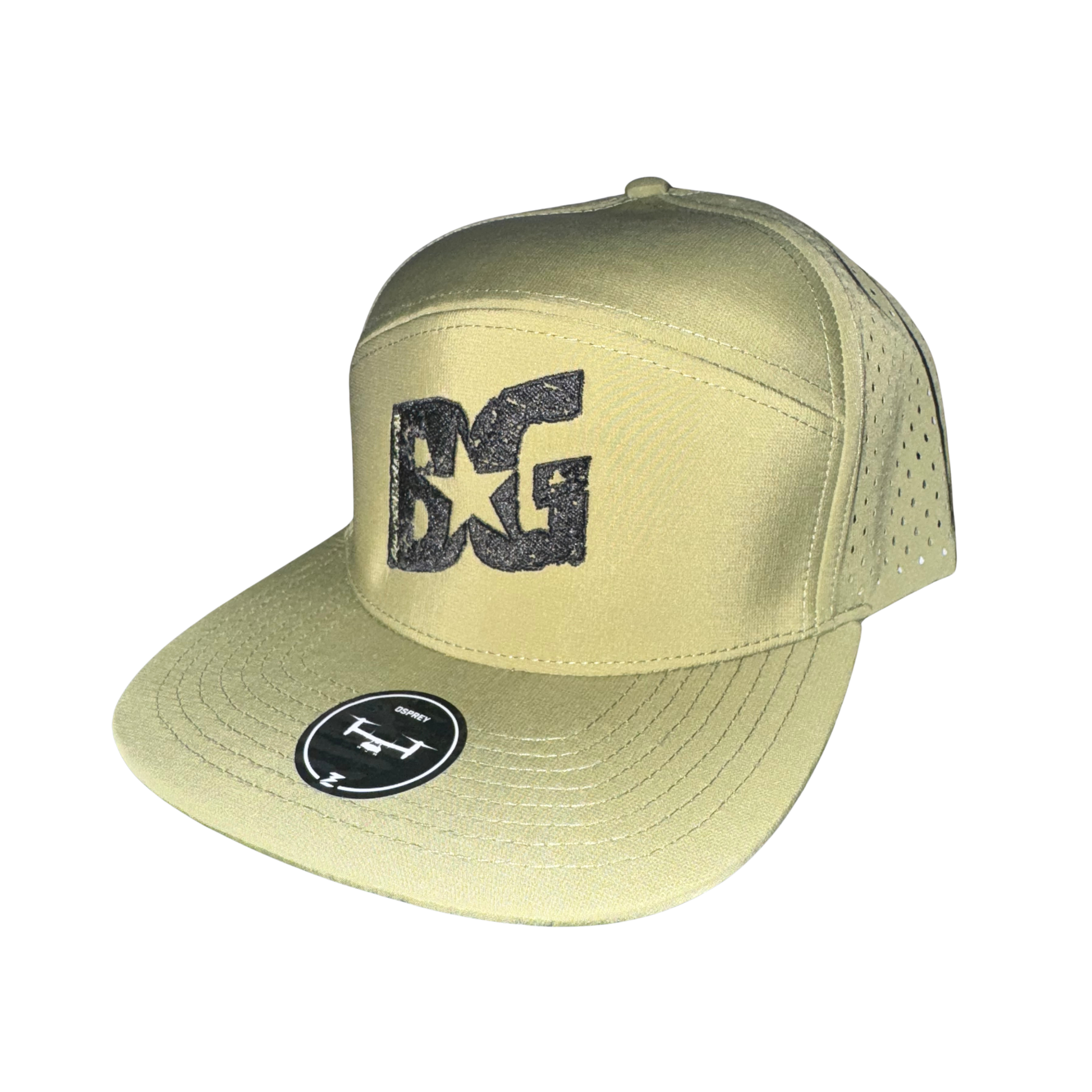 Green BG Zapped Osprey 7 Panel Hat