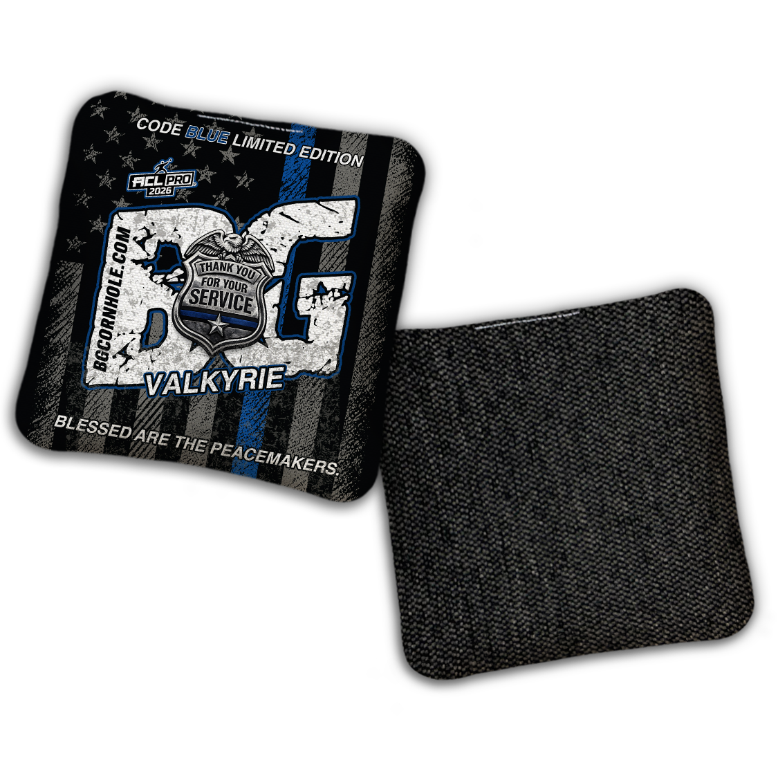 2026 BG "Code Blue" - ACL Pro Stamped Cornhole Bags - SET OF 4 BAGS