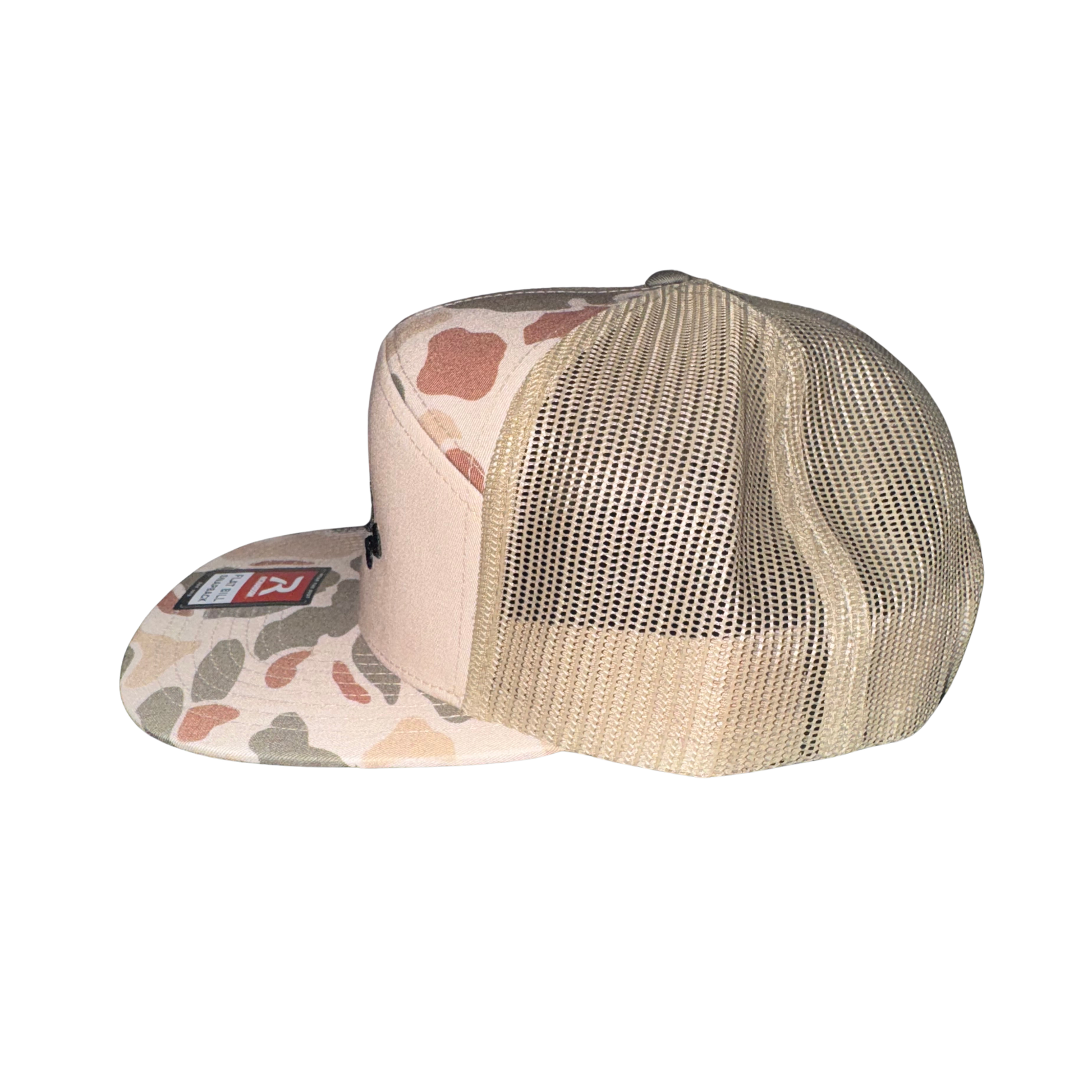 Brown Camo Baggodz Richardson Flat bill - 7 Panel Snap Back