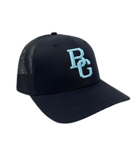 Load image into Gallery viewer, Black 112 Trucker Hat - Colored Embroidery - RICHARDSON