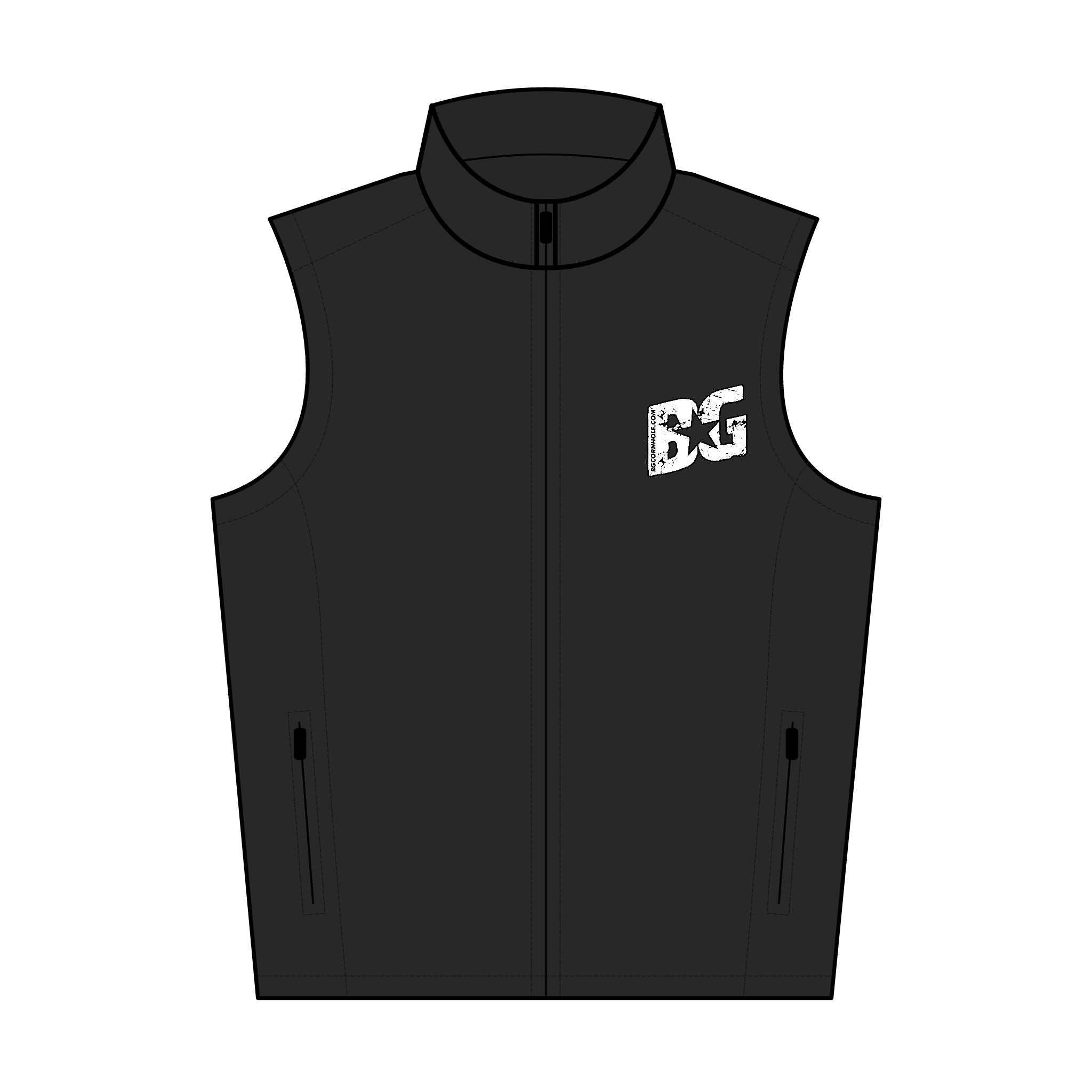 BG Logo Men's Core Soft Shell Vest (Embroidery) - Multiple Colors