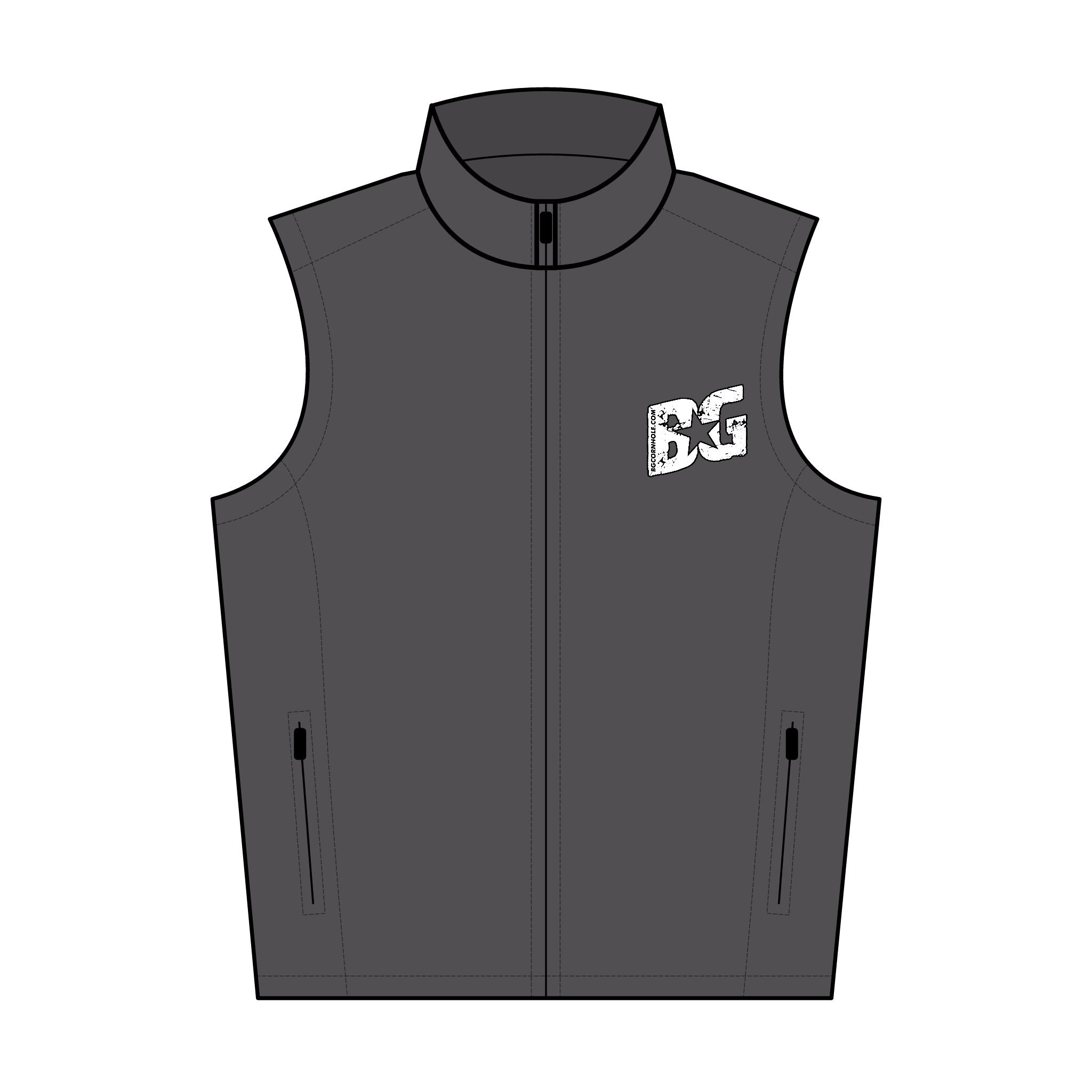 BG Logo Men's Core Soft Shell Vest (Embroidery) - Multiple Colors