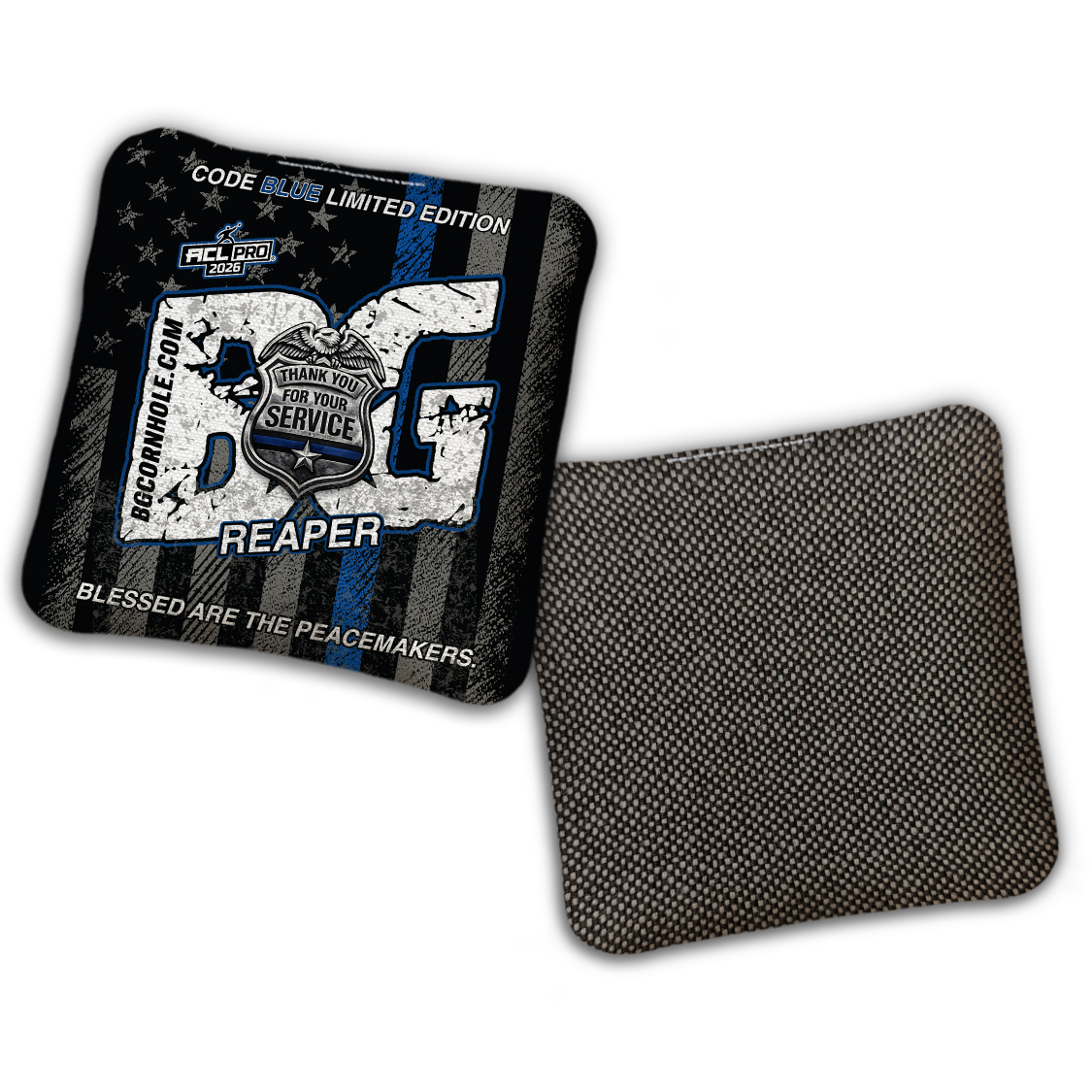 2026 BG "Code Blue" - ACL Pro Stamped Cornhole Bags - SET OF 4 BAGS