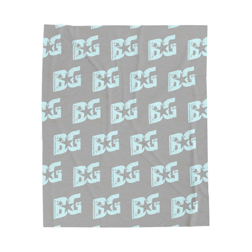 Ice blue BG logo blanket