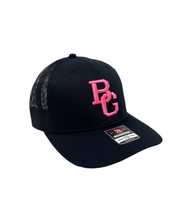 Load image into Gallery viewer, Black 112 Trucker Hat - Colored Embroidery - RICHARDSON