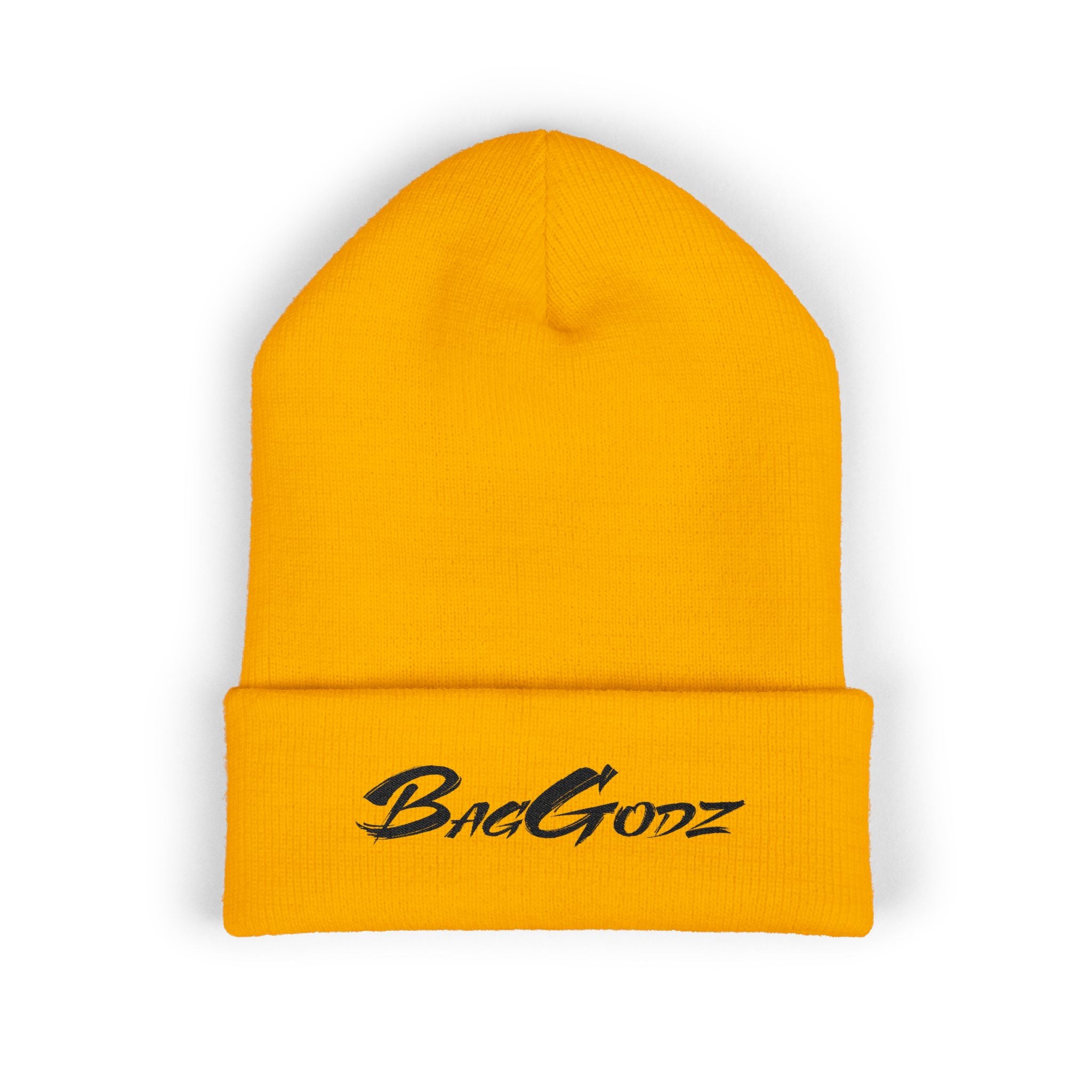Black BagGodz Classic Cuffed Beanie (Embroidery) - Multiple Colors