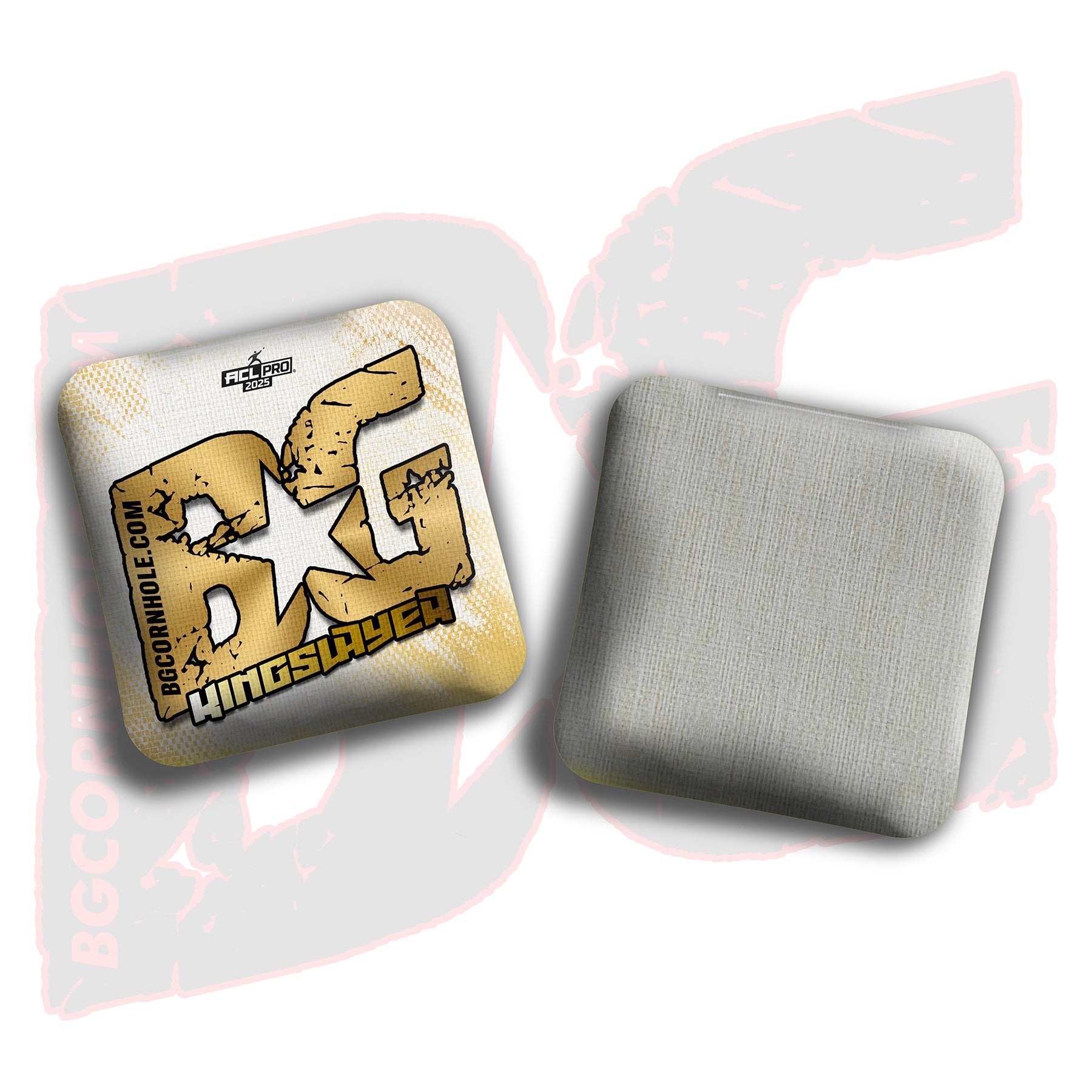 2025 BG Kingslayer "Off-White" - ACL Pro Stamped Cornhole Bags - SET OF 4 BAGS