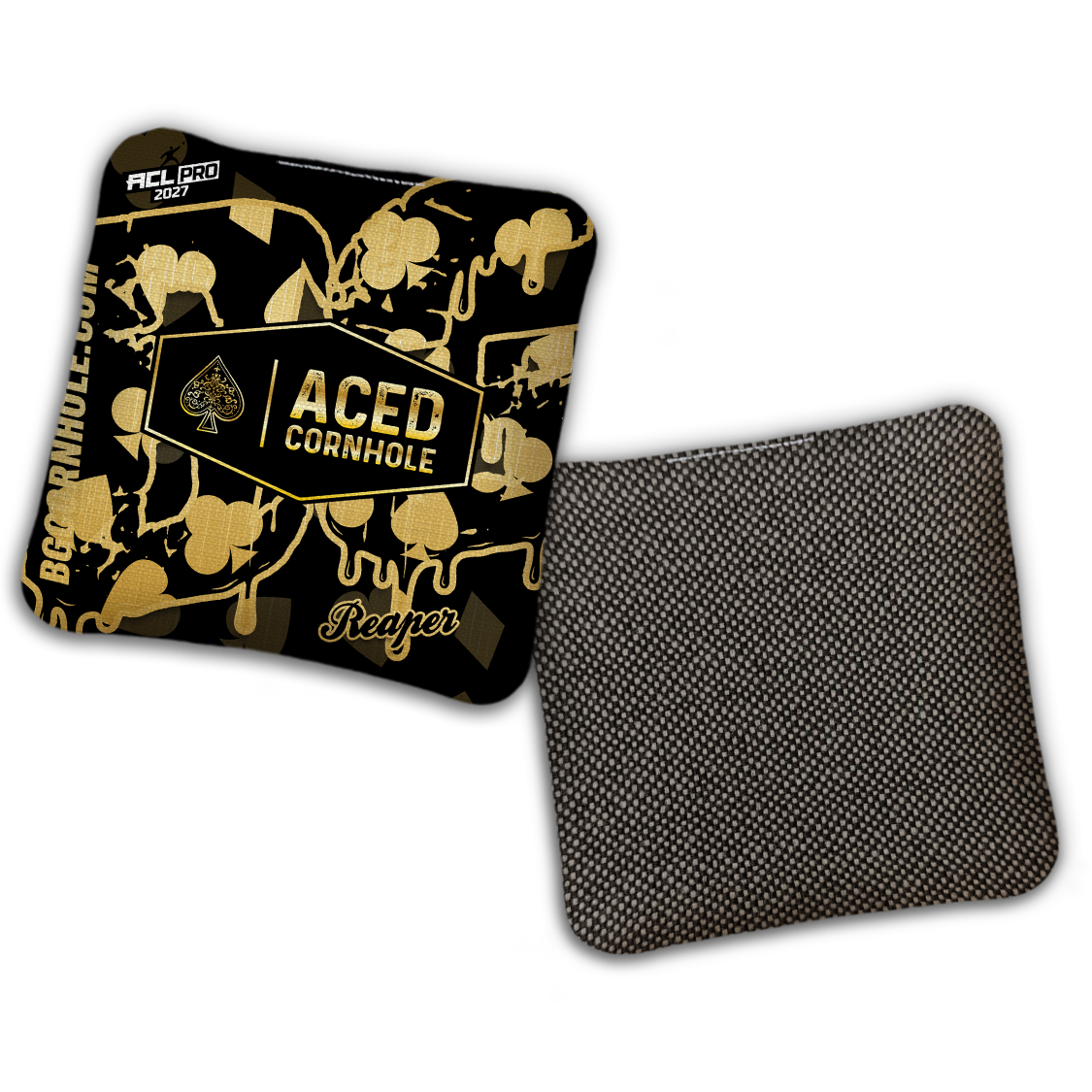 2027 BG Multiple Bag Models - "Aced Suits” Ace Cornhole Collab - ACL Pro Stamped Cornhole Bags - SET OF 4 BAGS