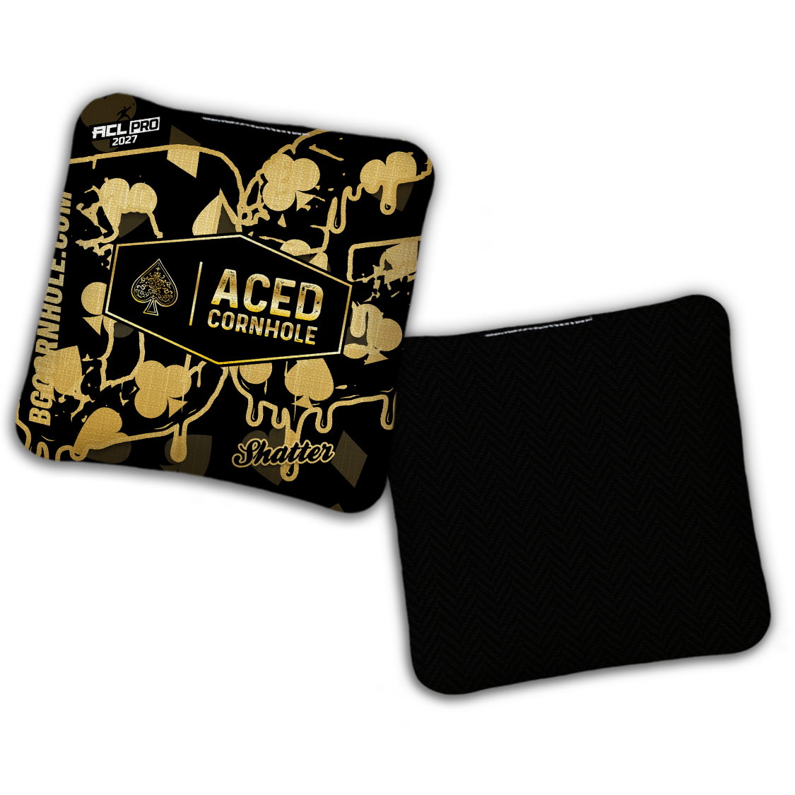 2027 BG Multiple Bag Models - "Aced Suits” Ace Cornhole Collab - ACL Pro Stamped Cornhole Bags - SET OF 4 BAGS