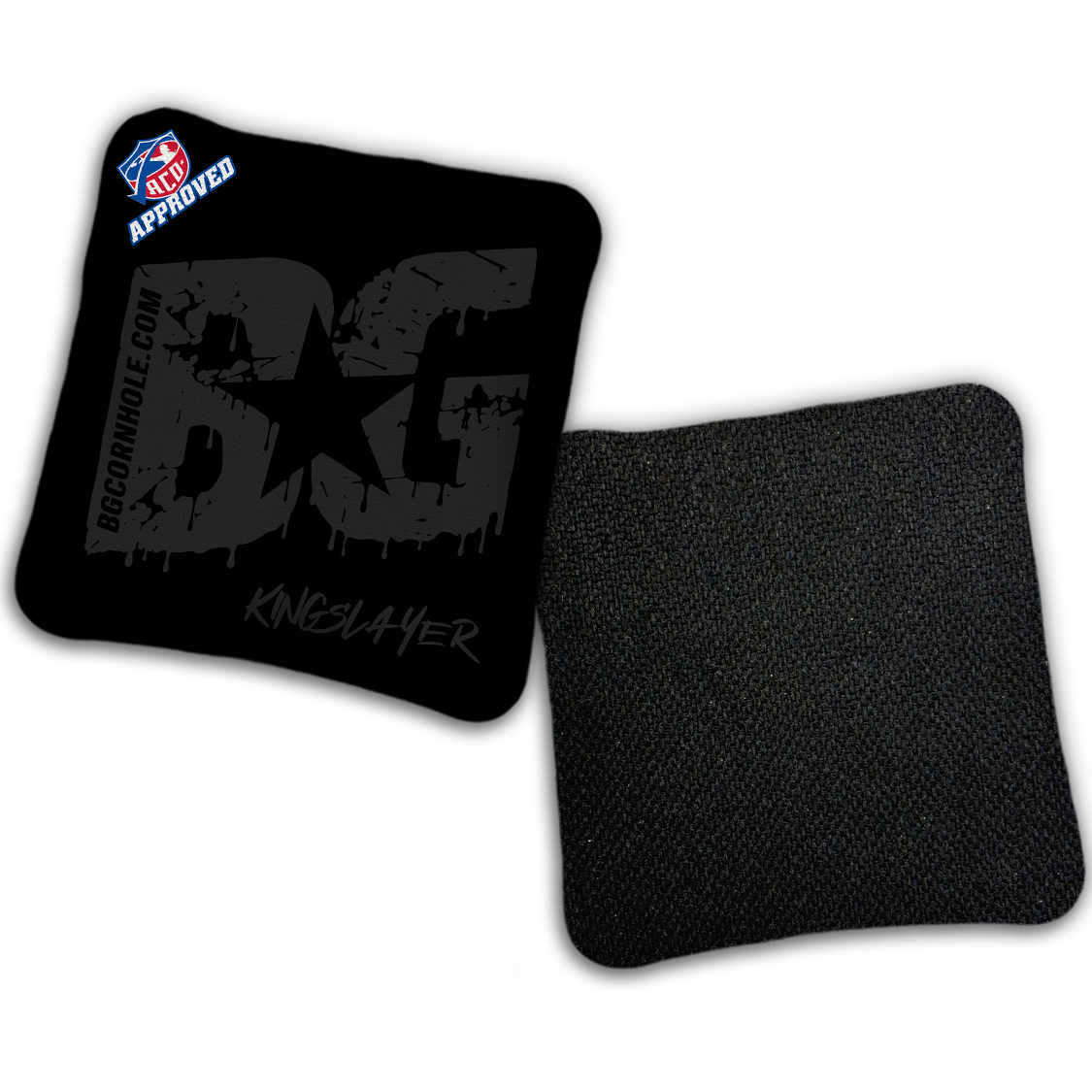 2027 ACO Stamped Cornhole Bags - BG Multiple Bag Models "Blackout" - SET OF 4 BAGS