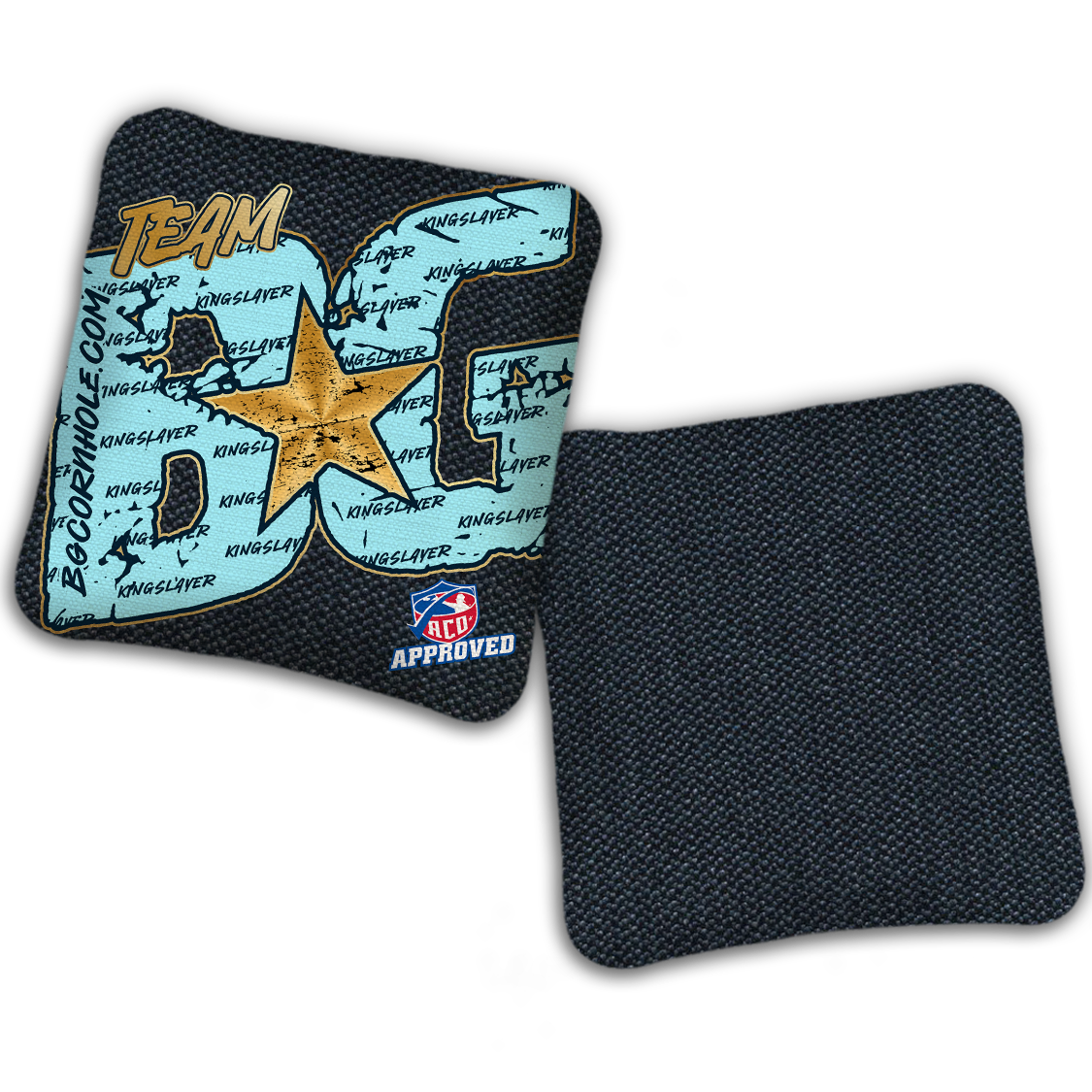 2027 ACO Stamped Cornhole Bags - BG Kingslayer "Big BG Colormatch" - SET OF 4 BAGS