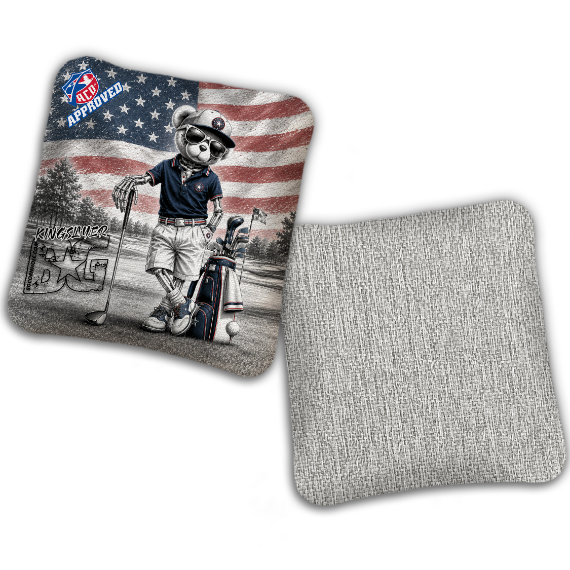 2027 ACO Stamped Cornhole Bags - BG Multiple Bag Models "FAIRWAY FREEDOM" - SET OF 4 BAGS