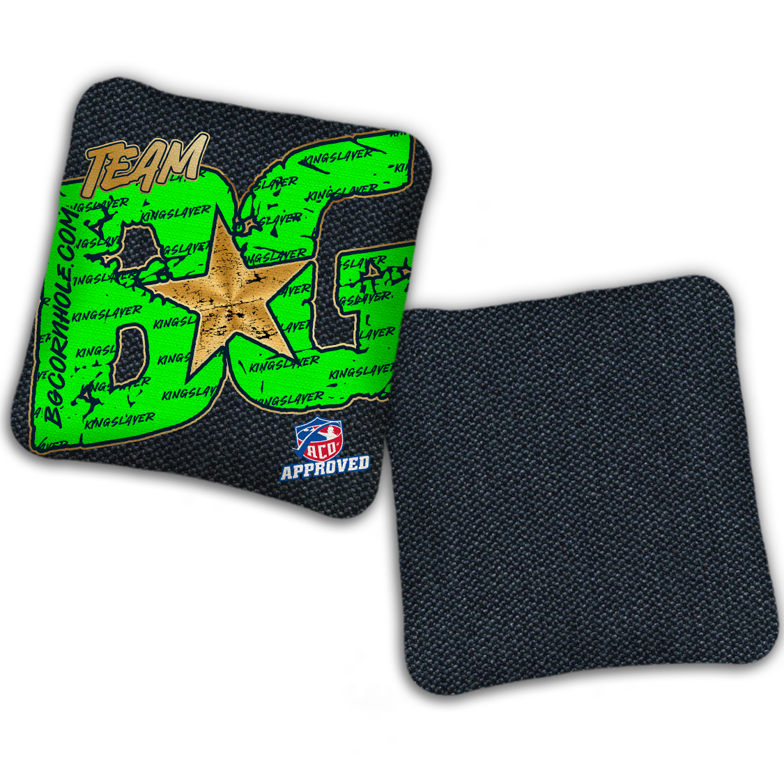 2027 ACO Stamped Cornhole Bags - BG Kingslayer "Big BG Colormatch" - SET OF 4 BAGS