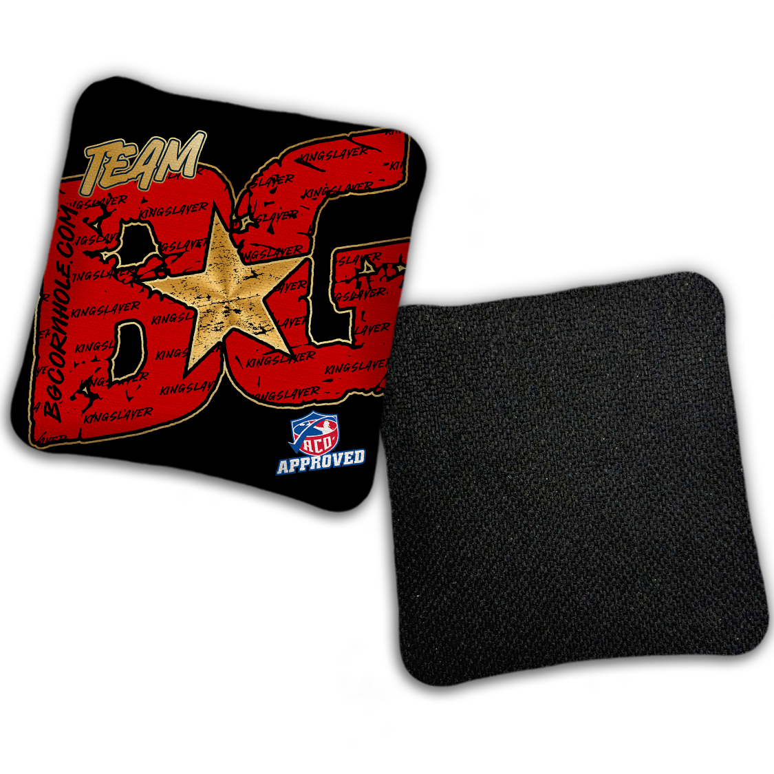 2027 ACO Stamped Cornhole Bags - BG Kingslayer "Big BG Colormatch" - SET OF 4 BAGS