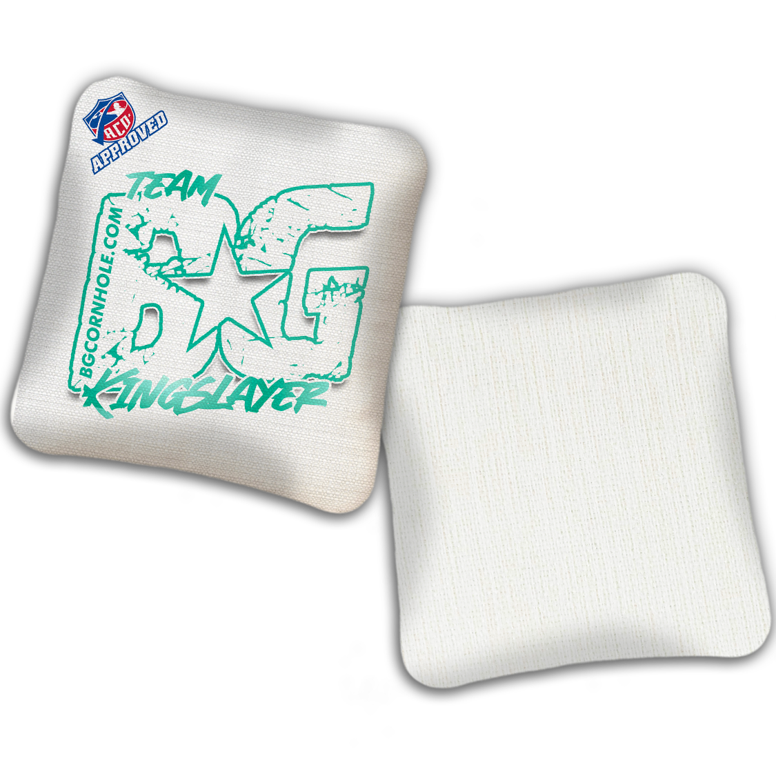 2027 ACO - BG Multiple Bag Models "OUTLINED TEAM BG" - Pro Stamped Cornhole Bags - SET OF 4 BAGS