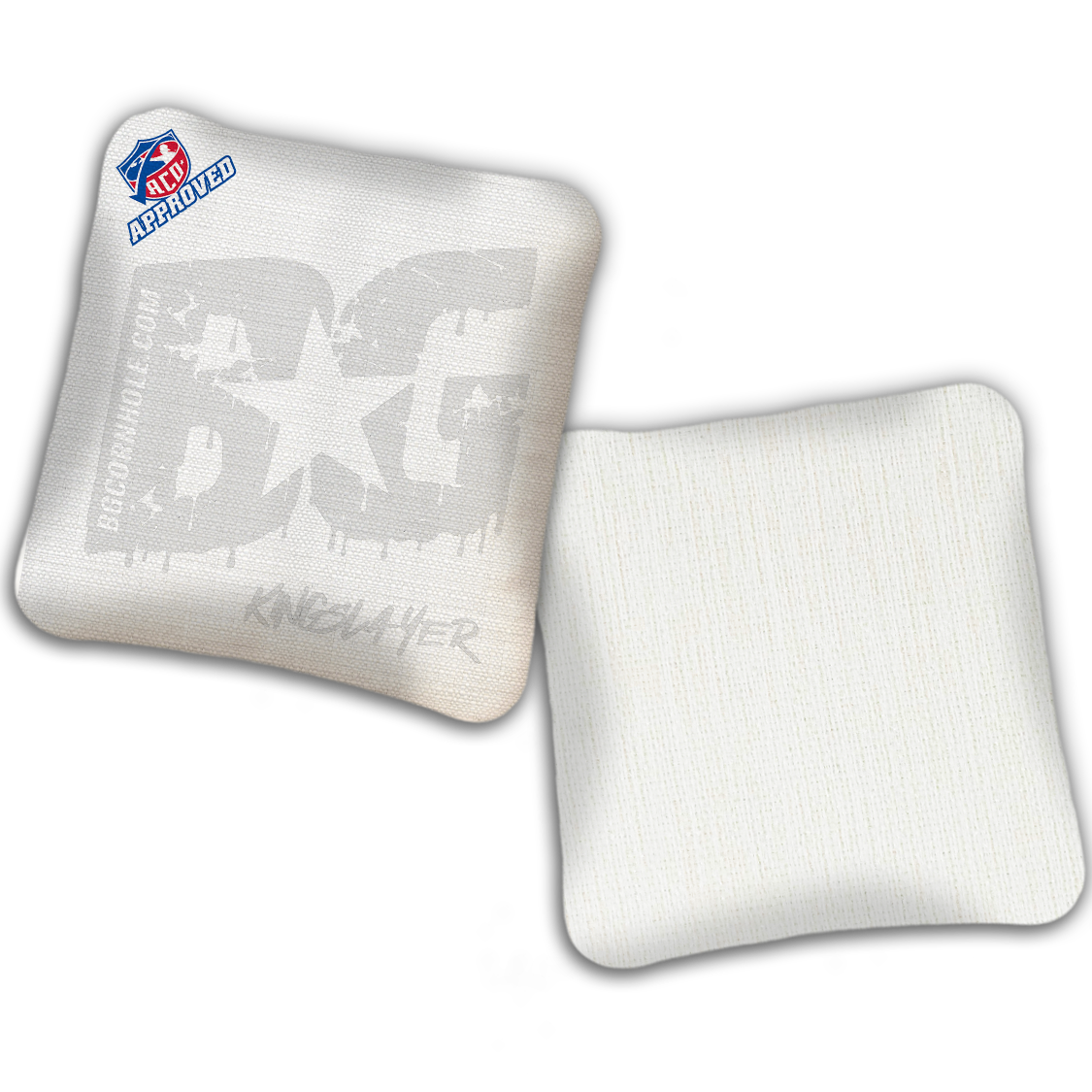2027 ACO - BG Multiple Bag Models "Whiteout" - Pro Stamped Cornhole Bags - SET OF 4 BAGS