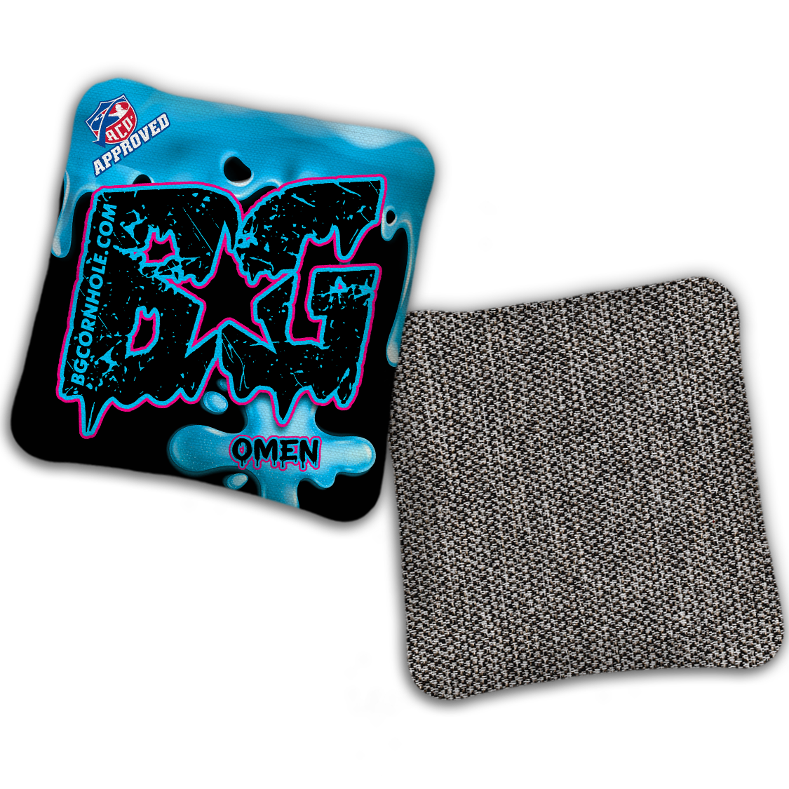 2027 ACO - BG Multiple Bag Models "DRIP" - Pro Stamped Cornhole Bags - SET OF 4 BAGS