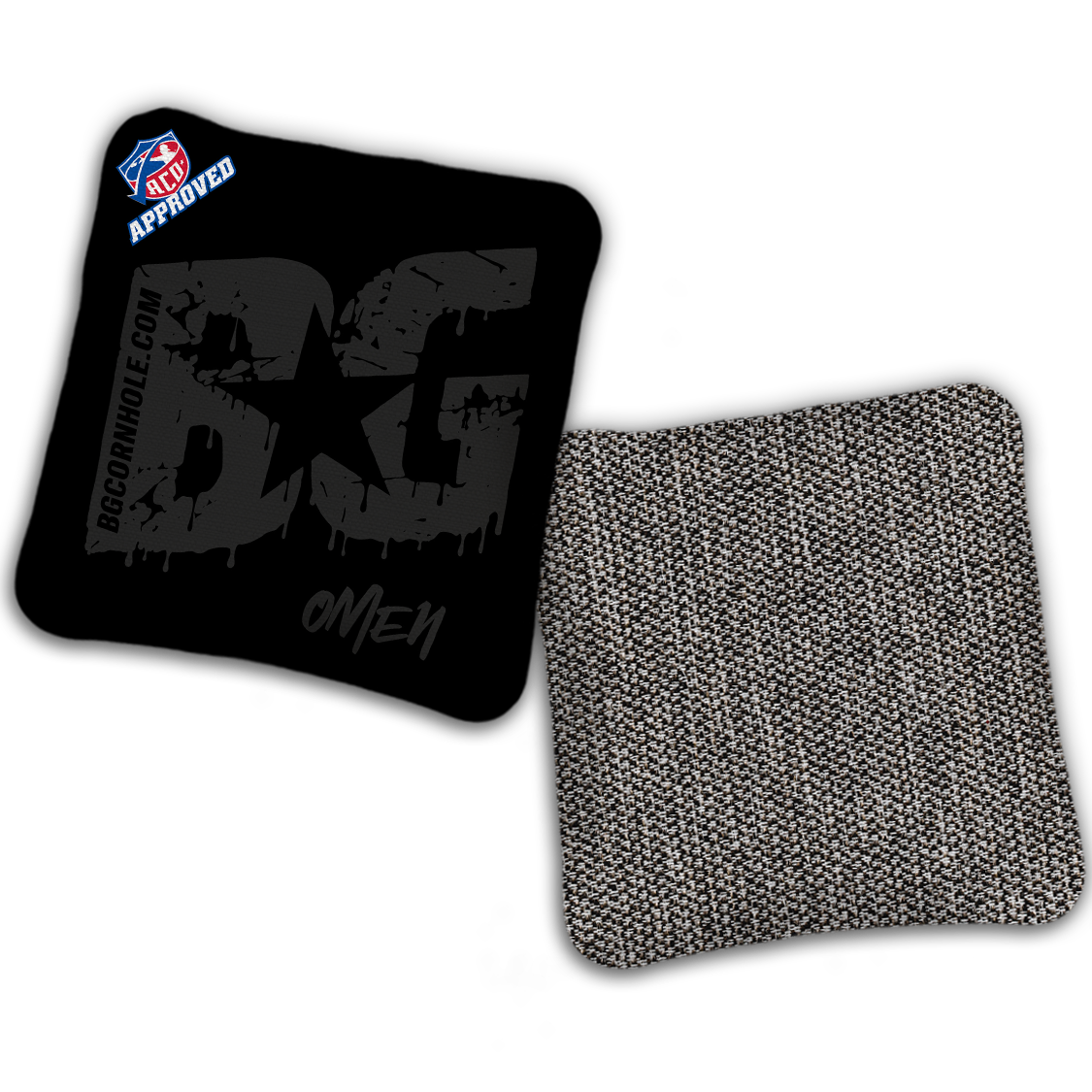 2027 ACO Stamped Cornhole Bags - BG Multiple Bag Models "Blackout" - SET OF 4 BAGS