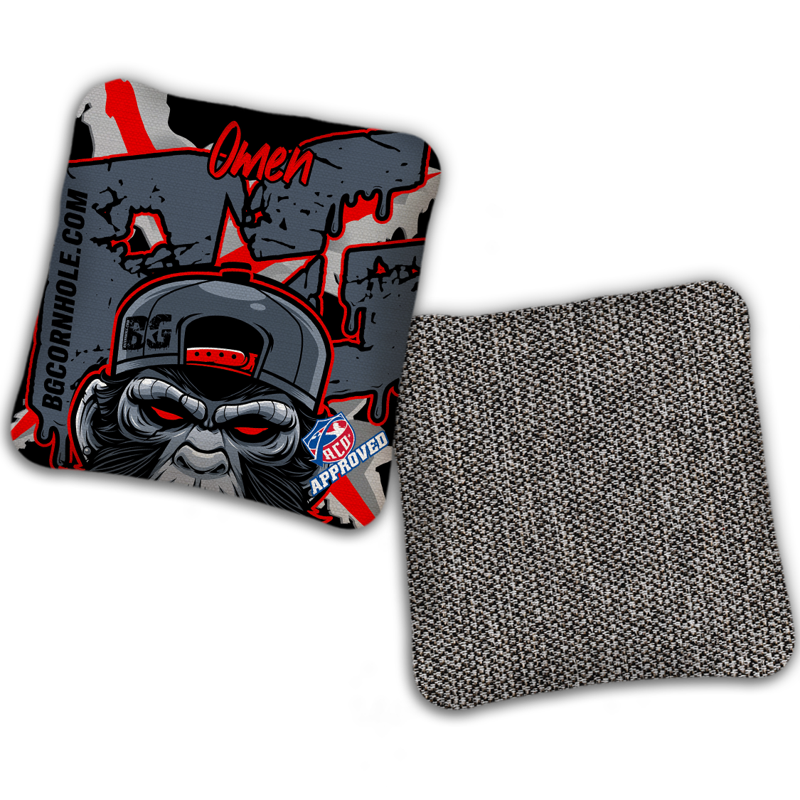 2027 ACO Stamped Cornhole Bags - BG Multiple Bag Models "MONKEY BUSINESS" - SET OF 4 BAGS