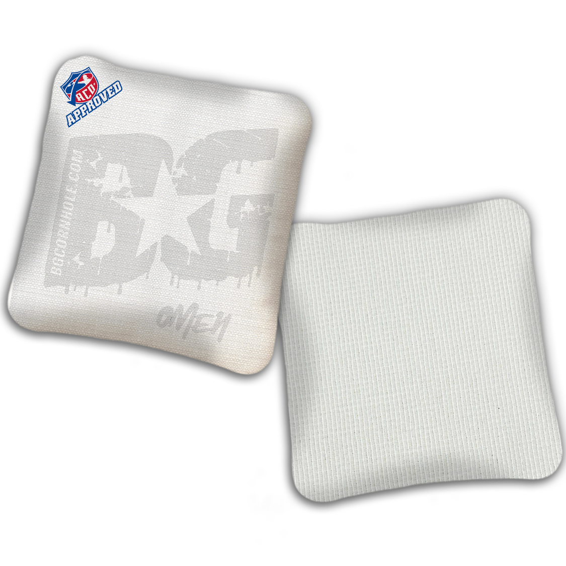 2027 ACO - BG Multiple Bag Models "Whiteout" - Pro Stamped Cornhole Bags - SET OF 4 BAGS