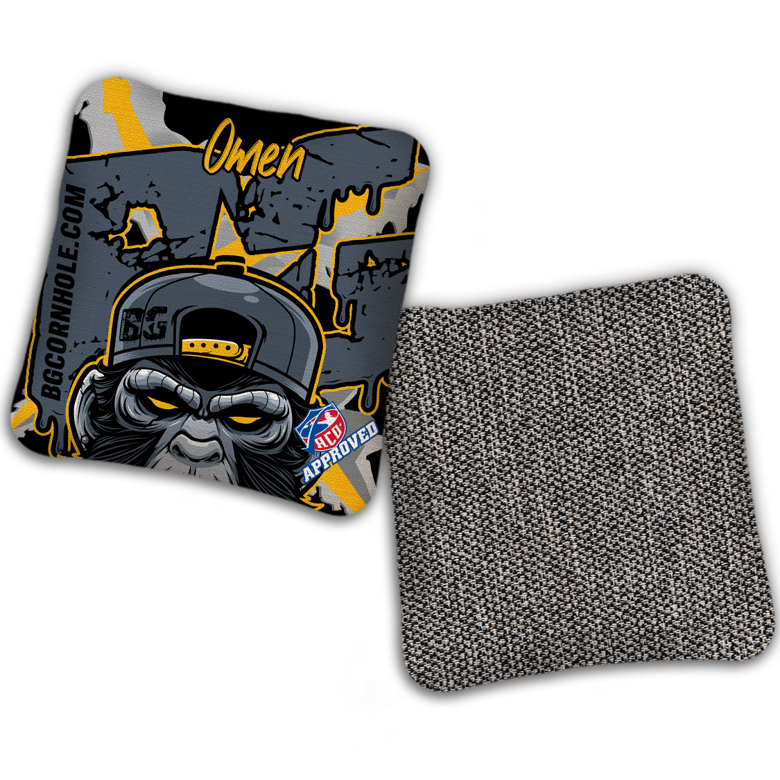 2027 ACO Stamped Cornhole Bags - BG Multiple Bag Models "MONKEY BUSINESS" - SET OF 4 BAGS