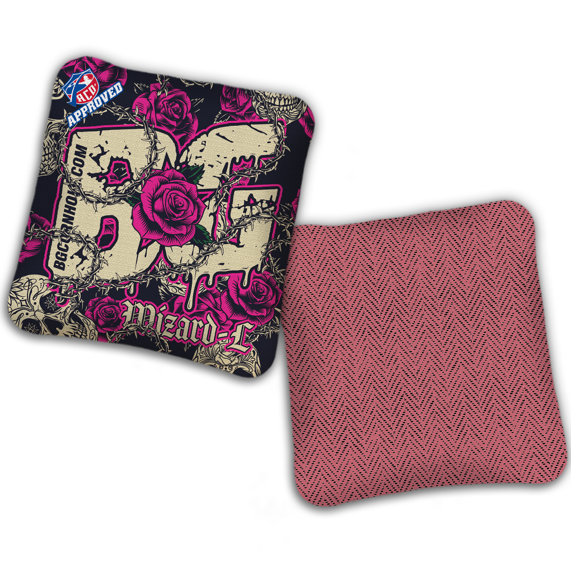 2027 ACO Stamped Cornhole Bags - BG Multiple Bag Models "THORNS AND ROSES" - SET OF 4 BAGS