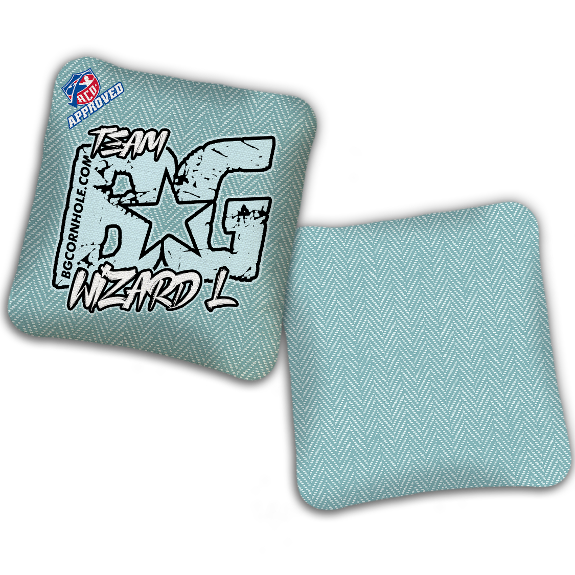 2027 ACO - BG WIZARD L “ESPN THROWBACK COLORMATCH" - Pro Stamped Cornhole Bags - SET OF 4 BAGS