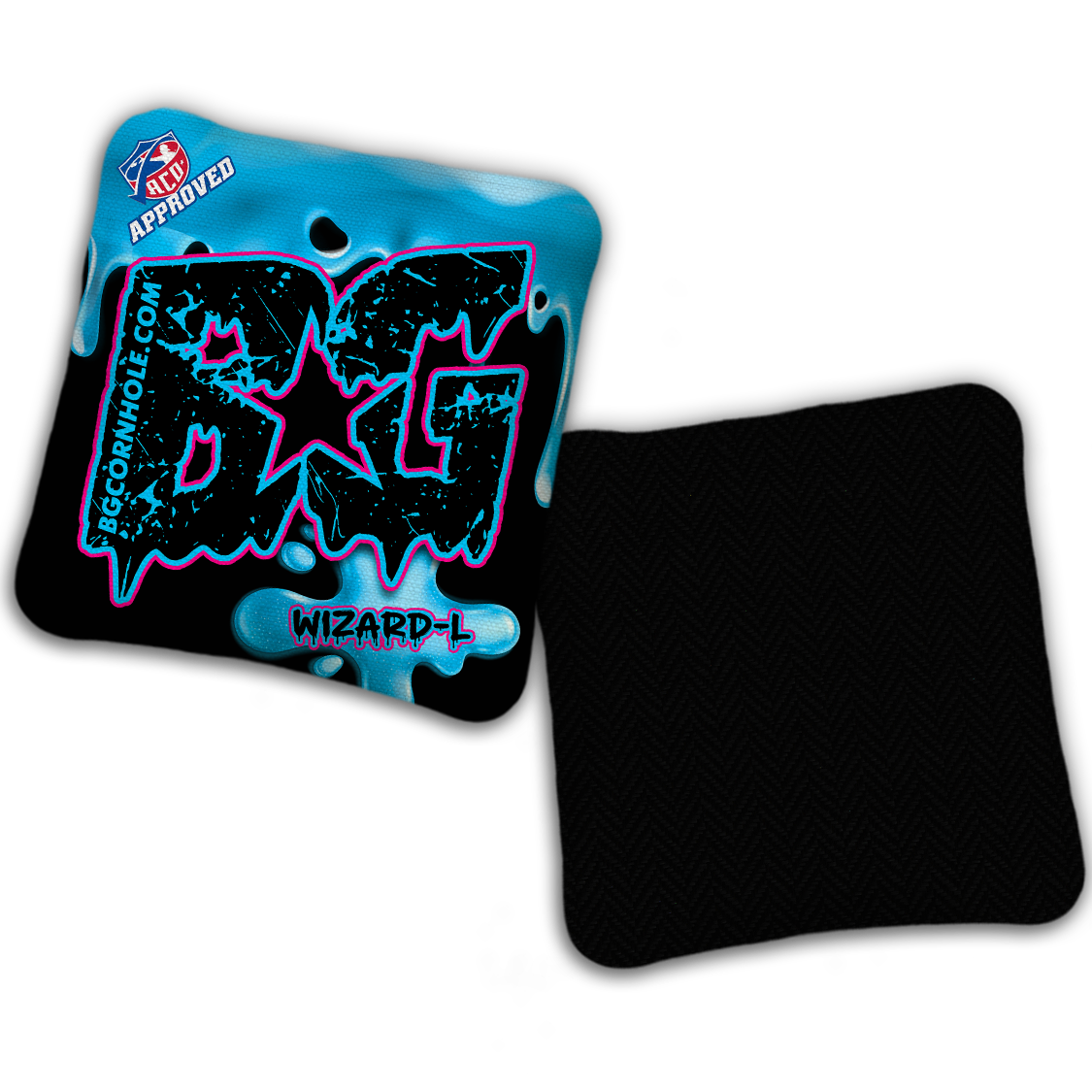 2027 ACO - BG Multiple Bag Models "DRIP" - Pro Stamped Cornhole Bags - SET OF 4 BAGS