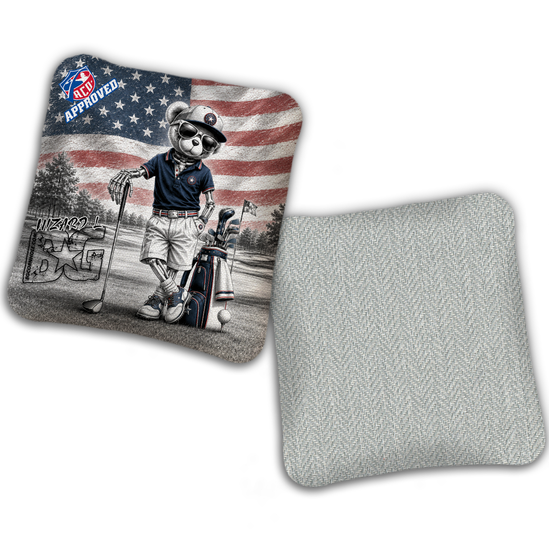 2027 ACO Stamped Cornhole Bags - BG Multiple Bag Models "FAIRWAY FREEDOM" - SET OF 4 BAGS
