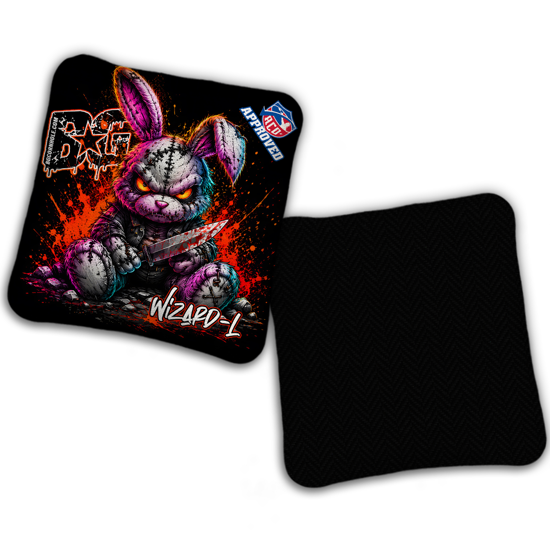2027 ACO Stamped Cornhole Bags - BG Multiple Bag Models "BAD BUNNY" - SET OF 4 BAGS