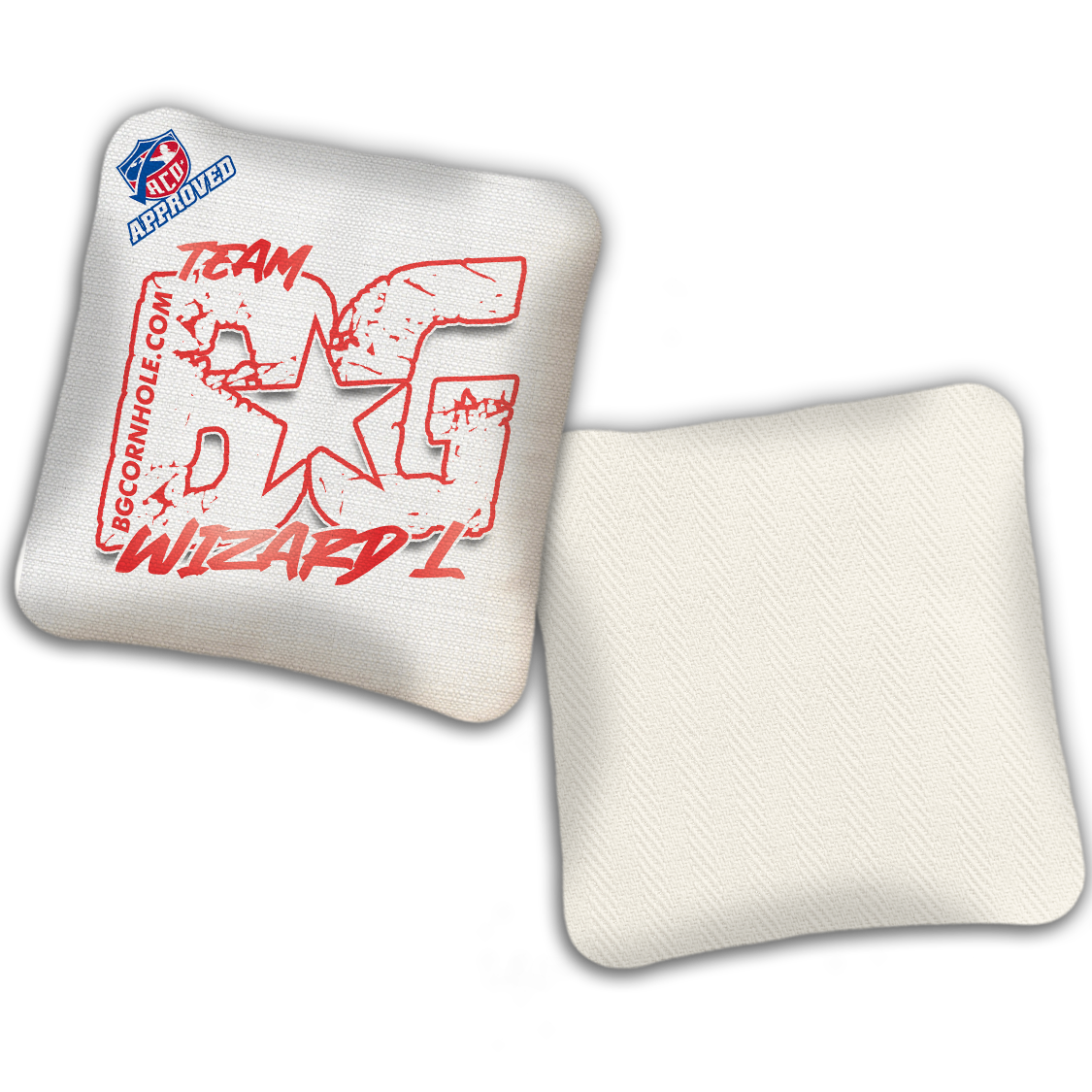 2027 ACO - BG Multiple Bag Models "OUTLINED TEAM BG" - Pro Stamped Cornhole Bags - SET OF 4 BAGS