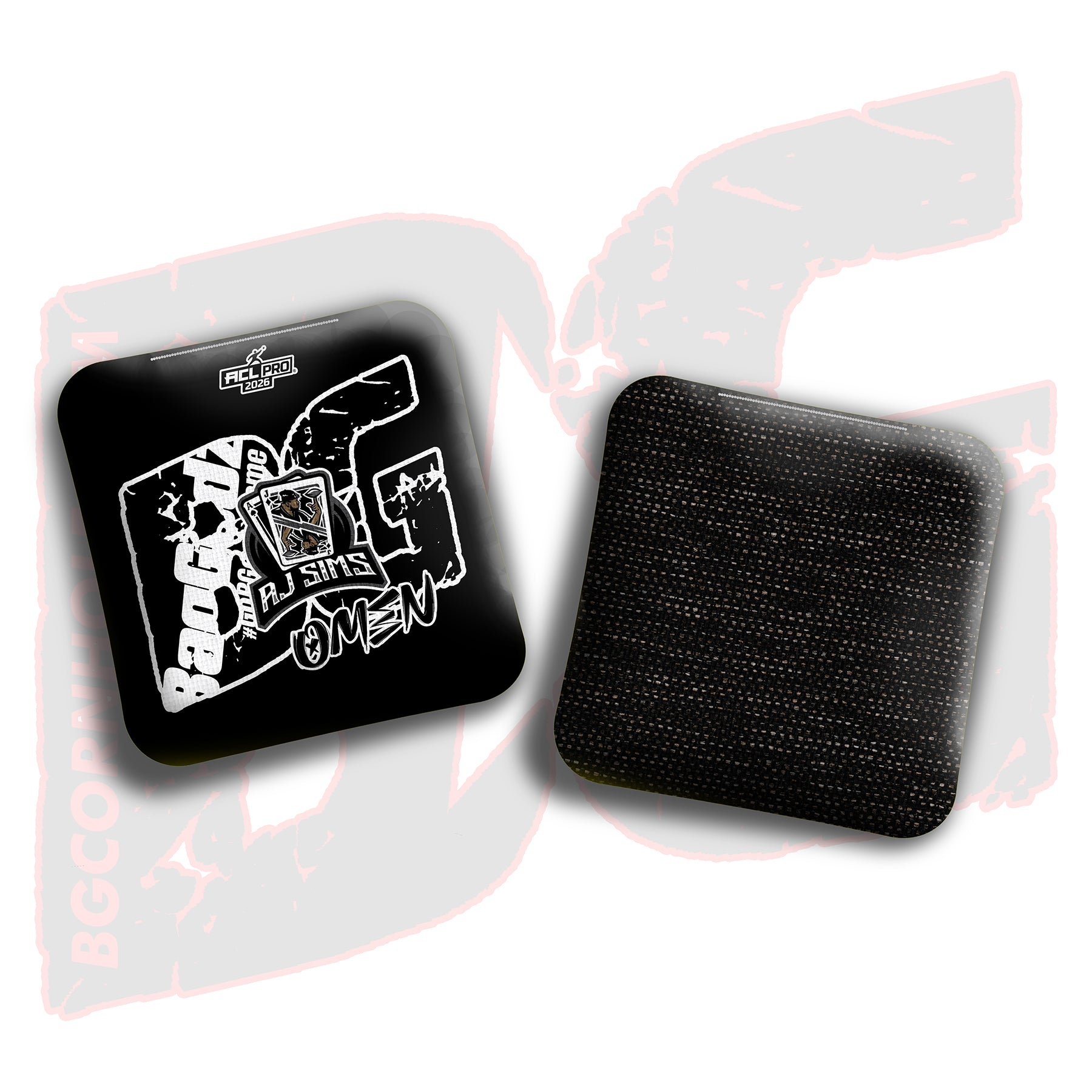 2026 BG Multiple Bag Models  - "AJ Sims” - ACL Pro Stamped Cornhole Bags - SET OF 4 BAGS