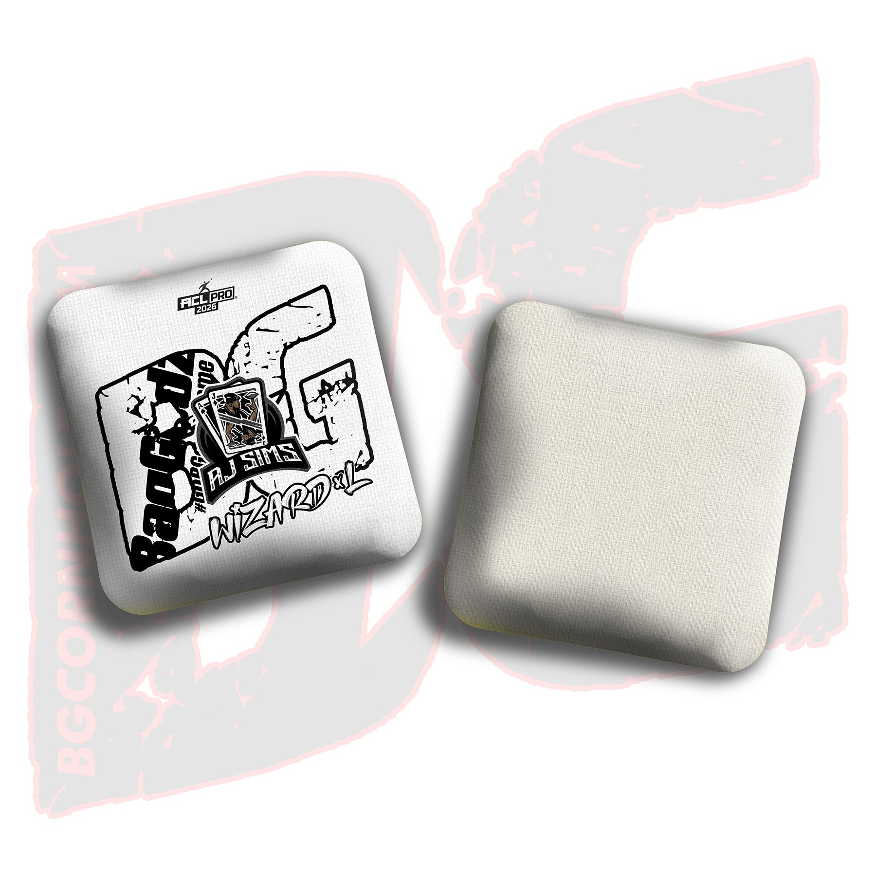 2026 BG Multiple Bag Models  - "AJ Sims” - ACL Pro Stamped Cornhole Bags - SET OF 4 BAGS