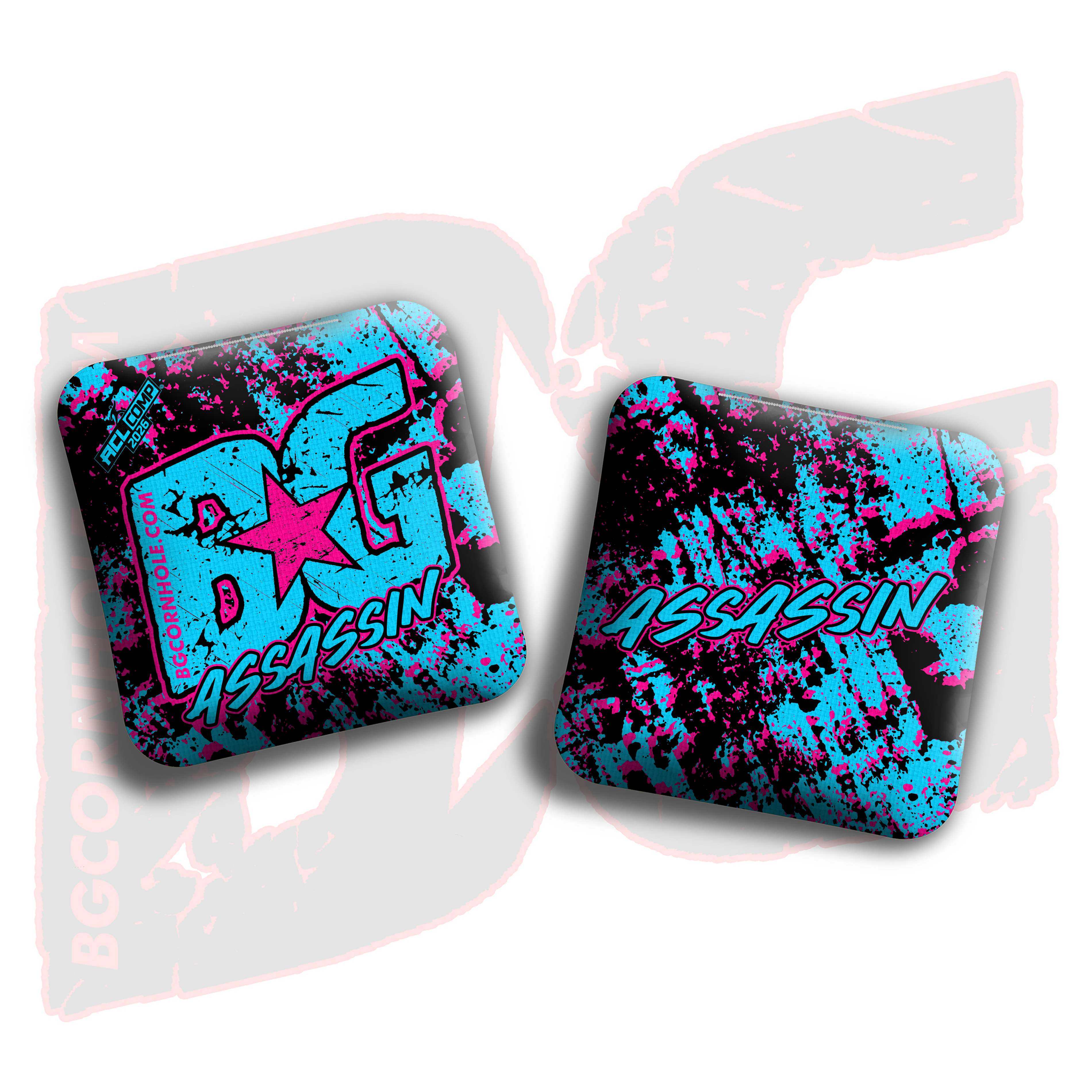 2026 BG Multiple Bag Models - "Grungy" - ACL Comp Stamped Cornhole Bags - SET OF 4 BAGS